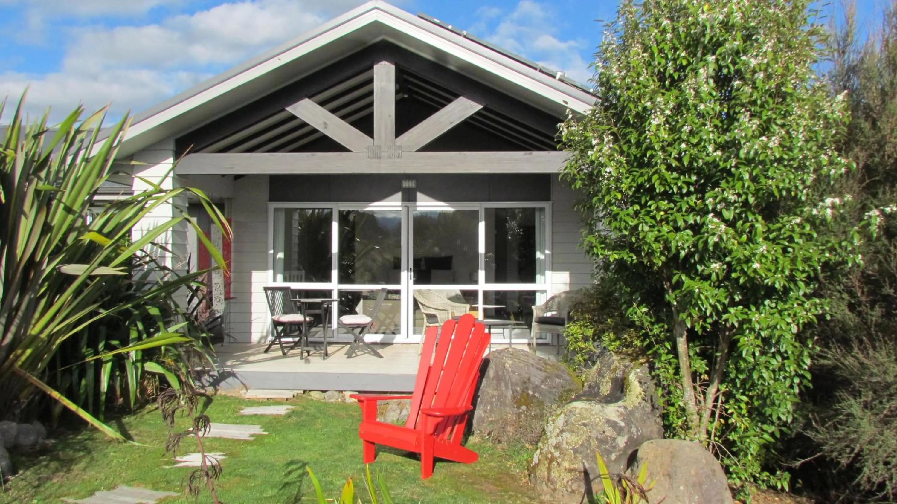 Patio in Tongariro Suites