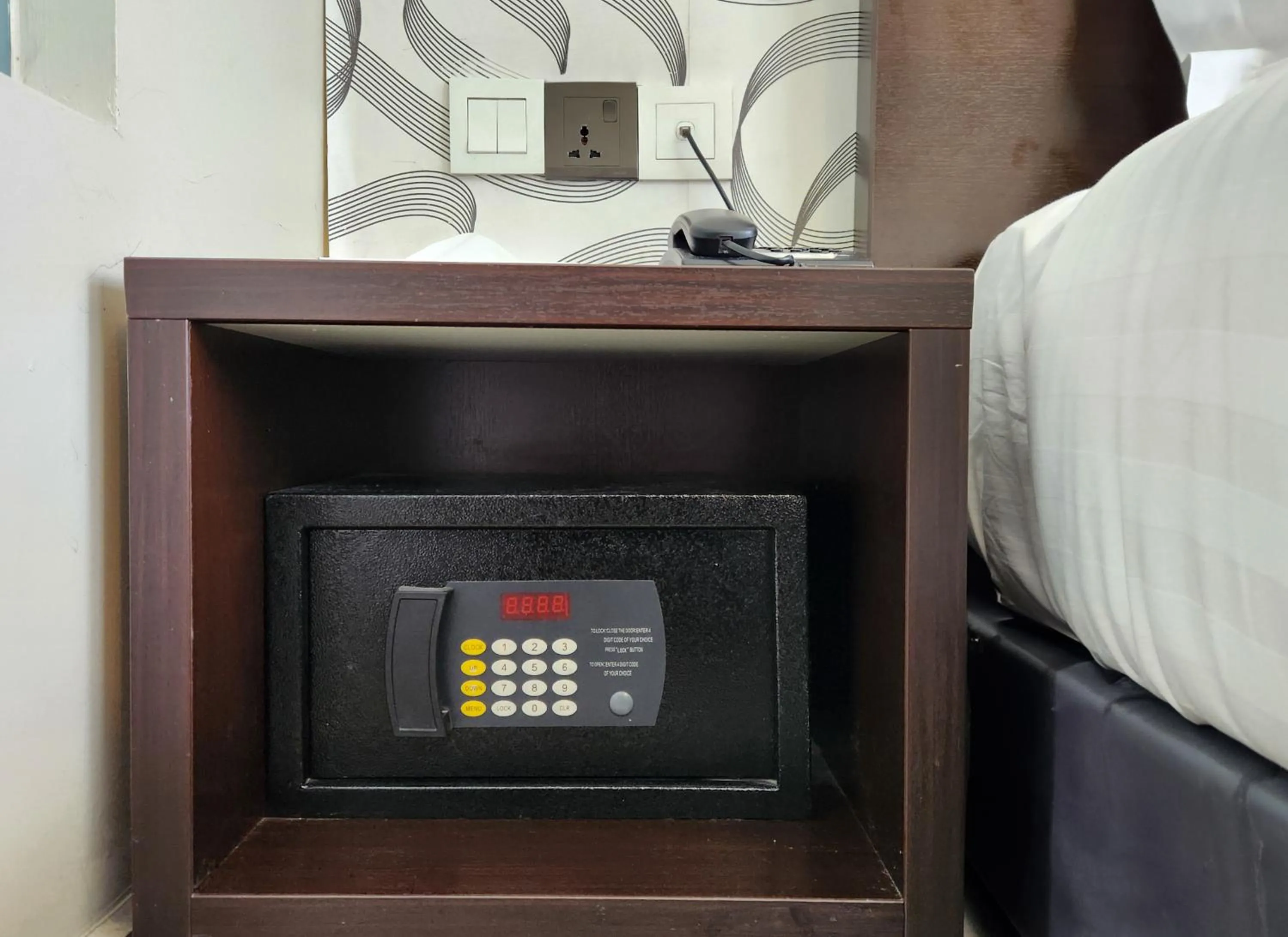 safe, Bed in Izumi Hotel Bukit Bintang Kuala Lumpur