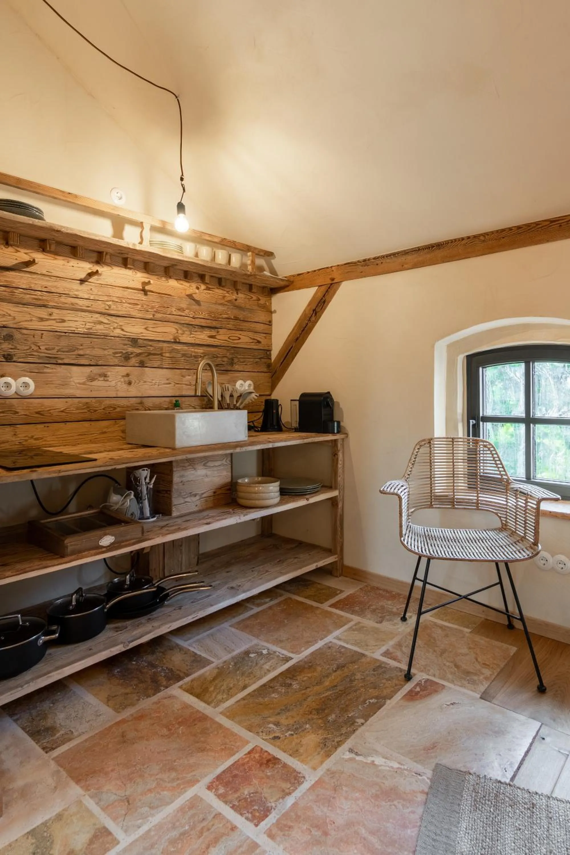 Kitchen or kitchenette in Gut Leben Landresort