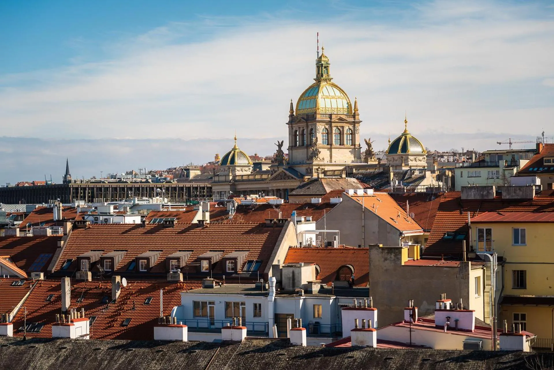 City view in Majestic Plaza Hotel Prague