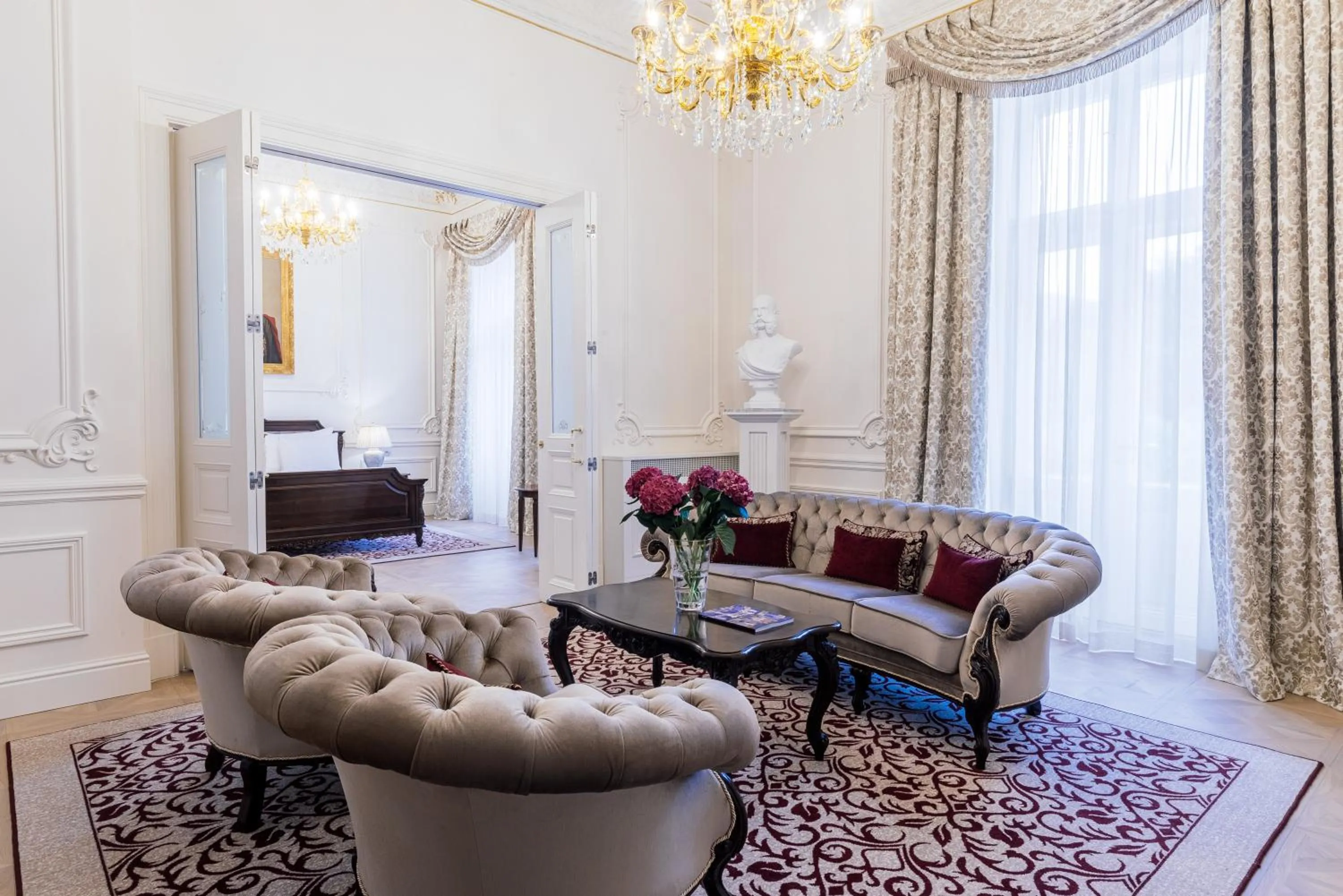 Living room in Grandhotel Pupp