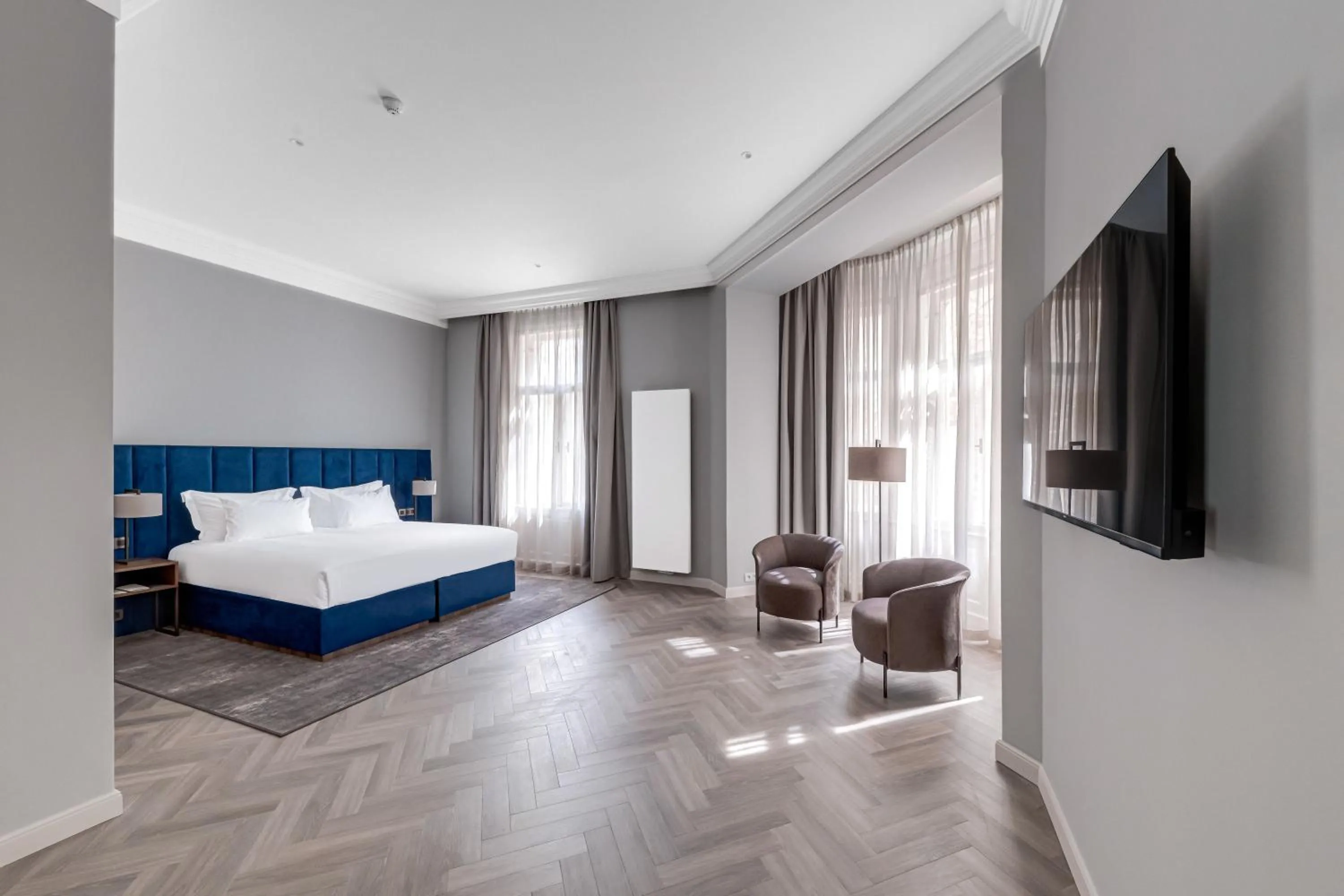 Bedroom, Bed in Grandhotel Pupp