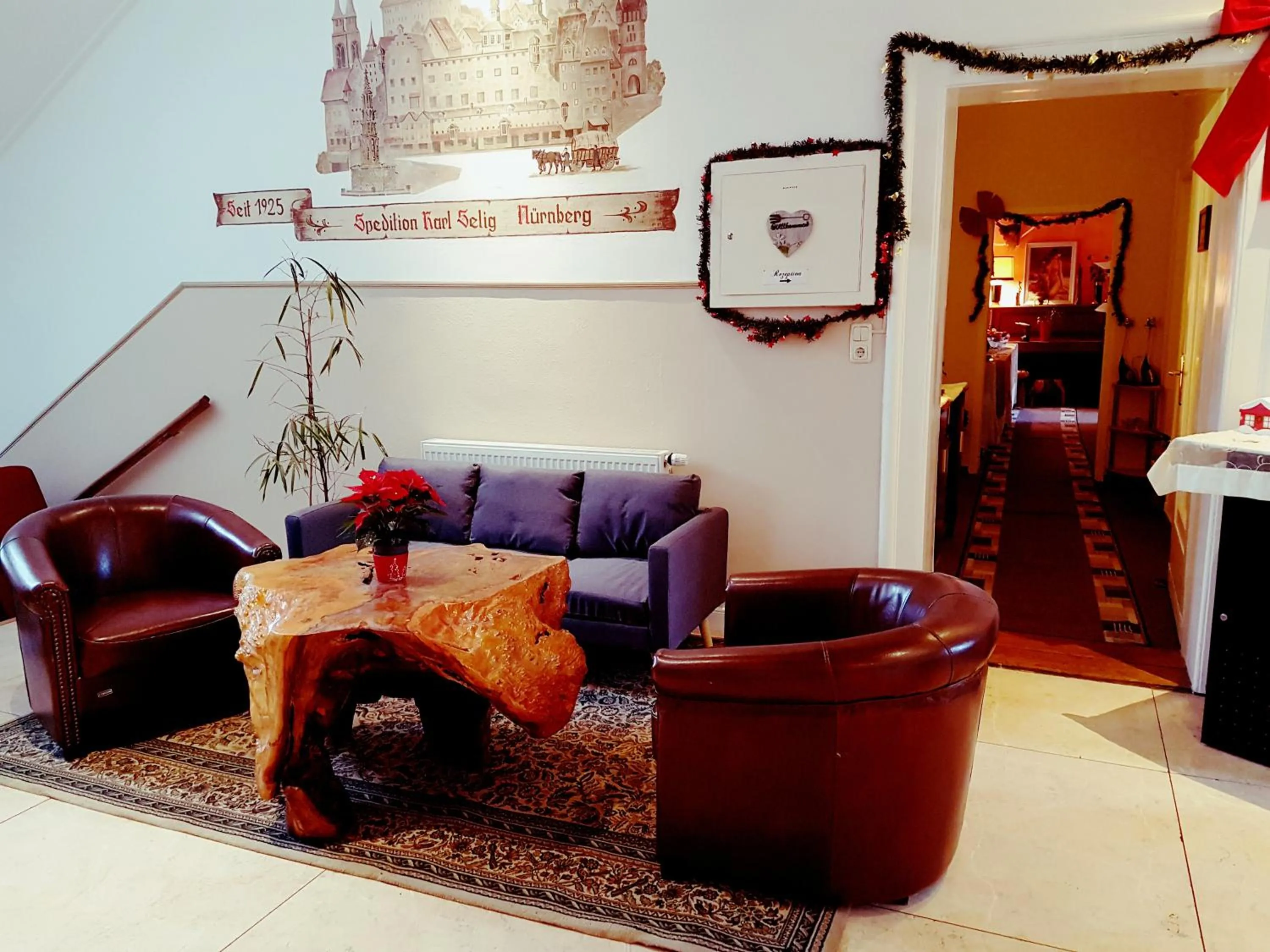 Lobby or reception in Pension Im Bett