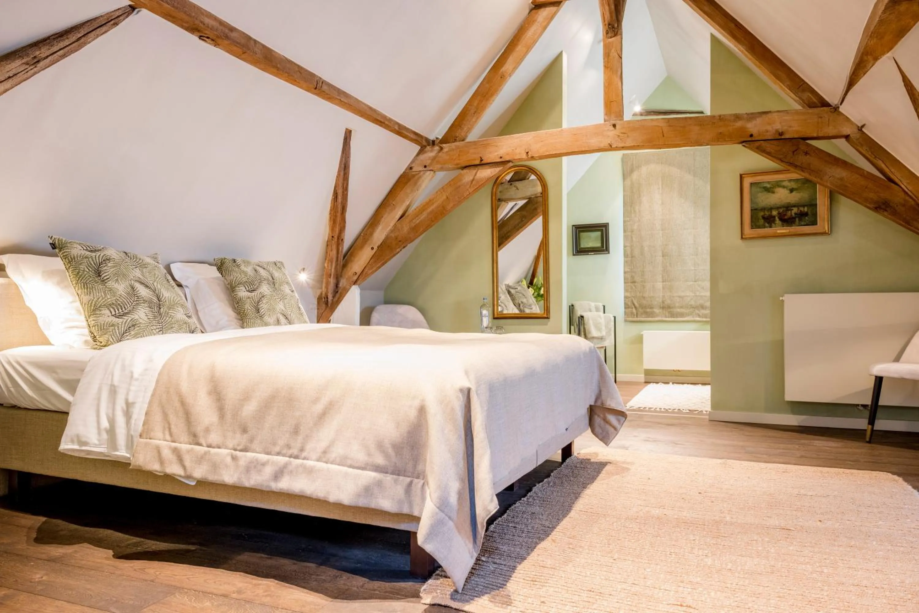 View (from property/room), Bed in B&B l'histoire de l'éclair