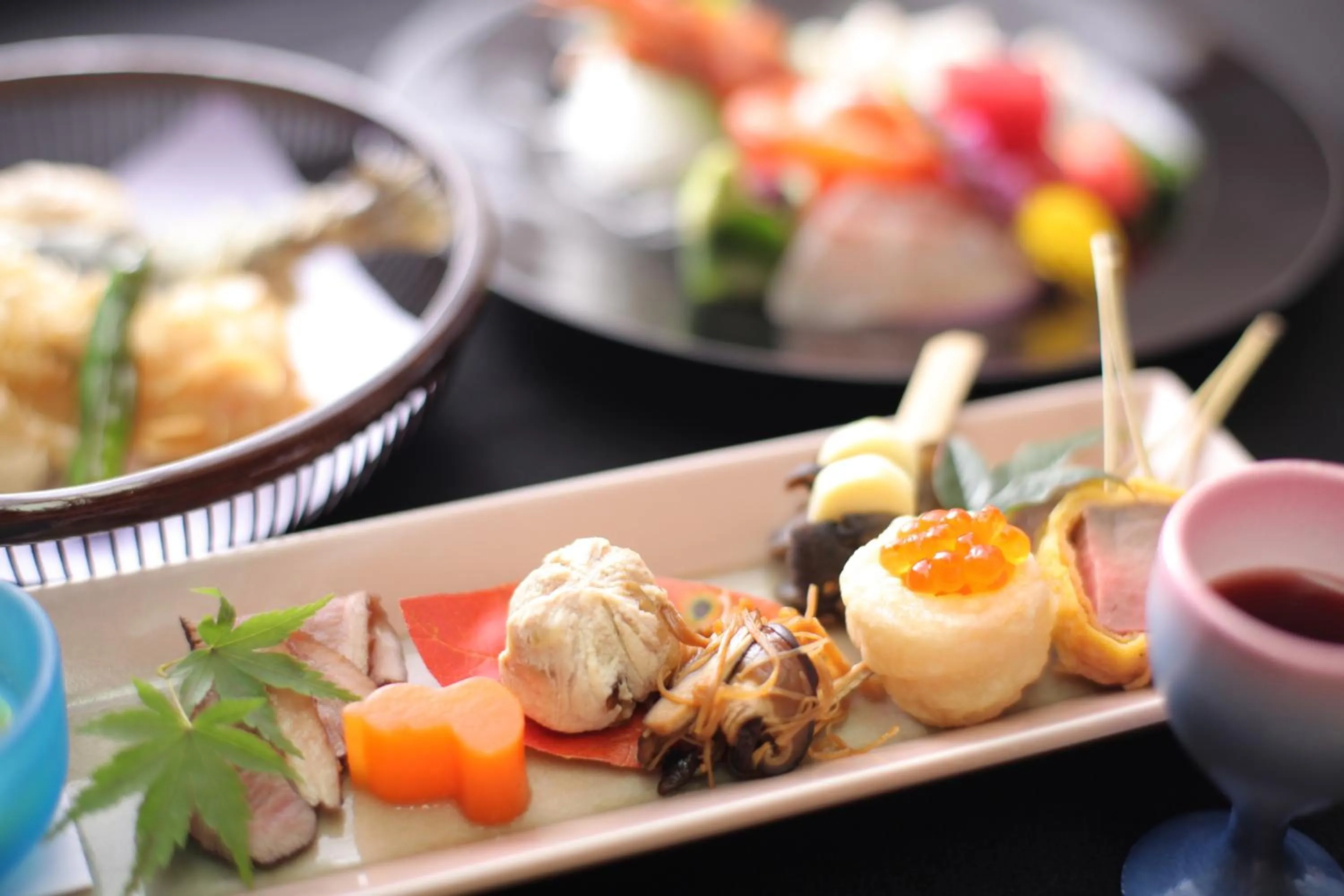 Food close-up in Hotel Kaminoyu Onsen