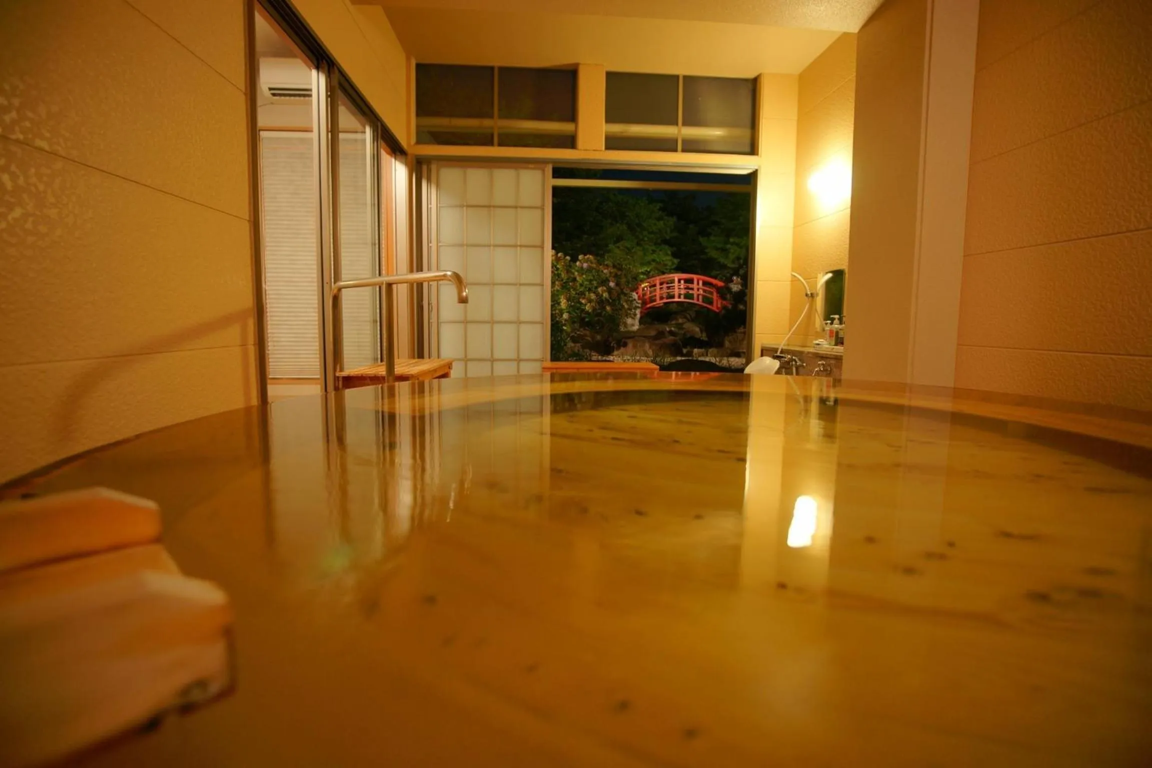Hot Spring Bath in Hotel Kaminoyu Onsen