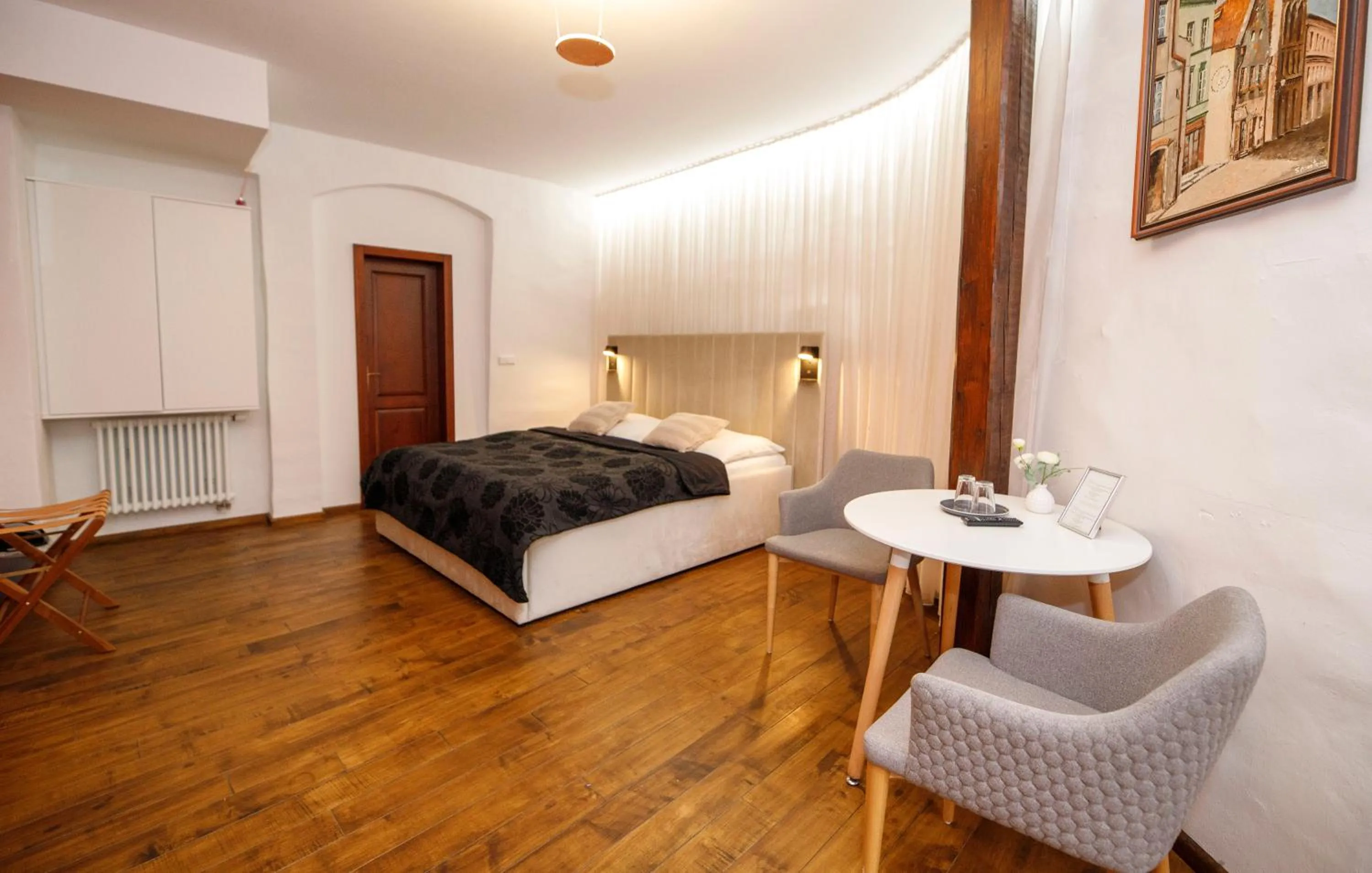 Seating area, Bed in Hotel Svambersky dum