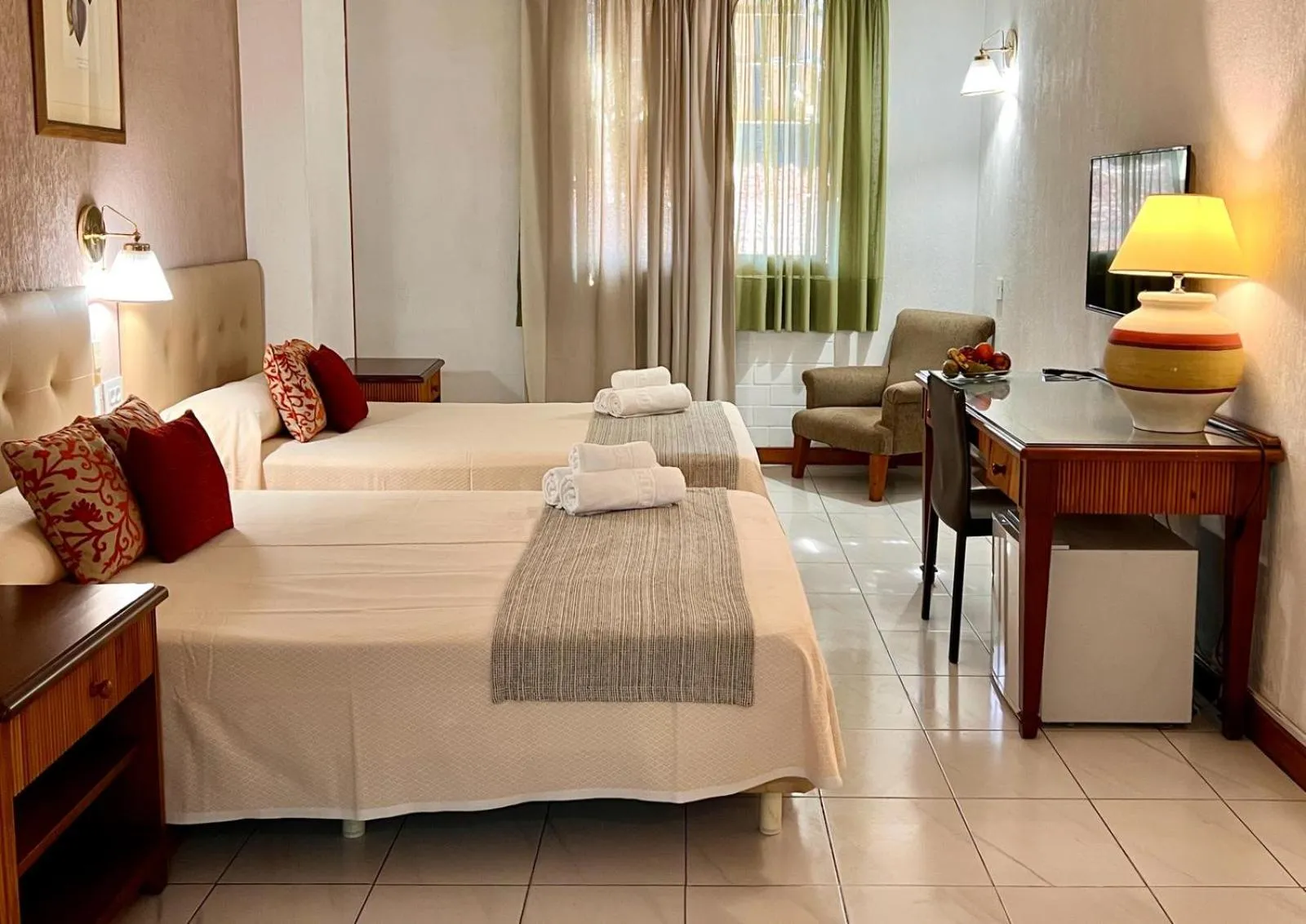 Decorative detail, Bed in Hotel Atlántico Centro