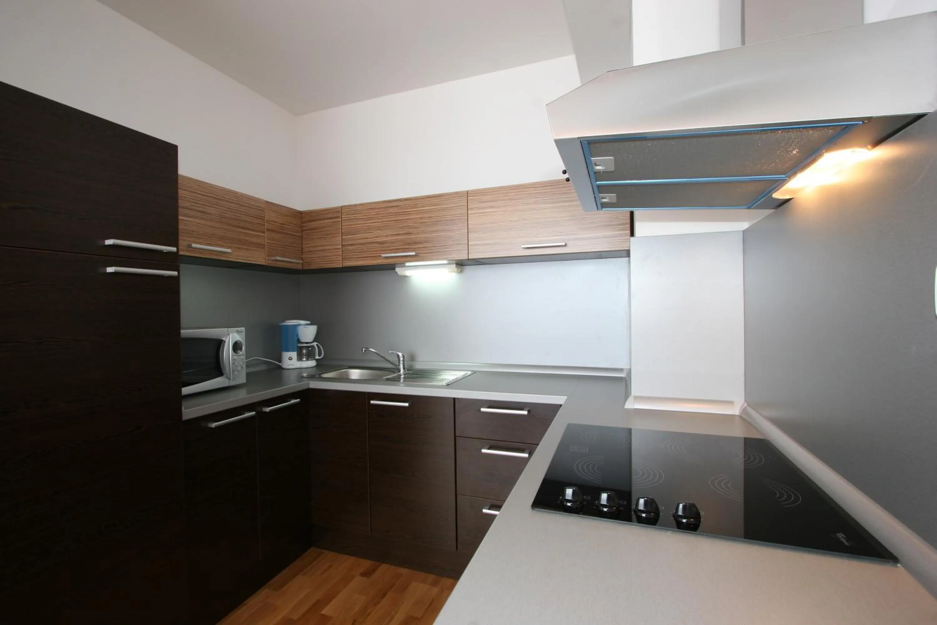 Kitchen or kitchenette in Aparthotel Angel