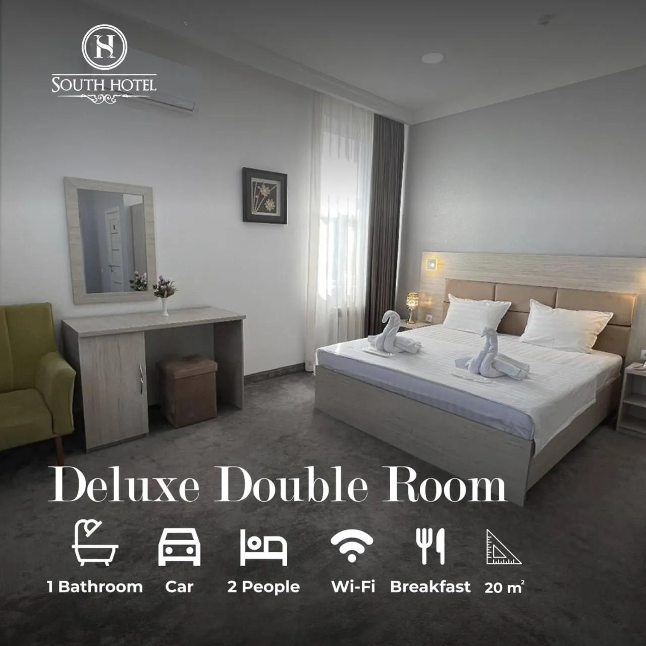 Bed in South Hotel Tashkent