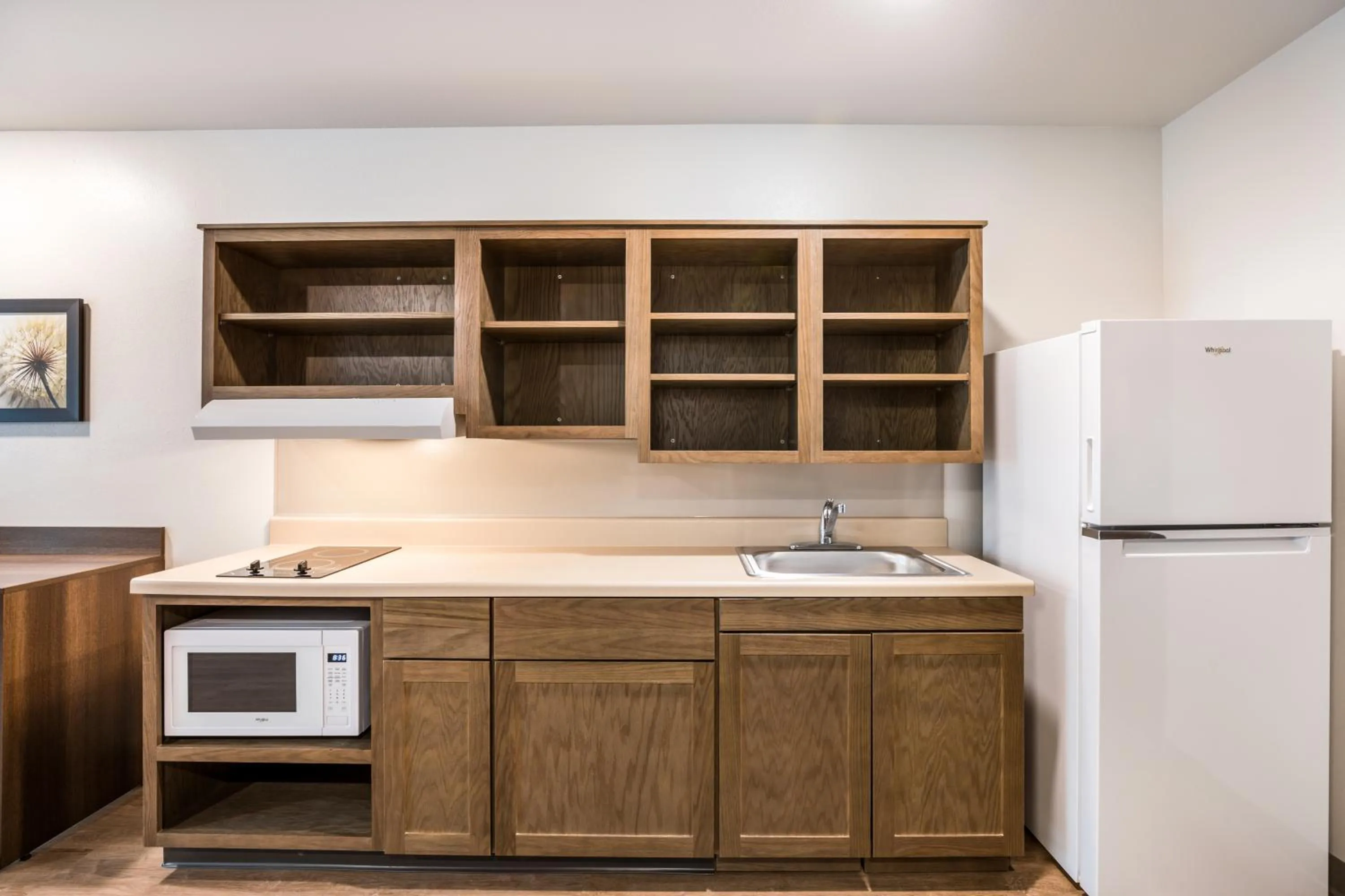 Kitchen or kitchenette in WoodSpring Suites Round Rock-Austin North