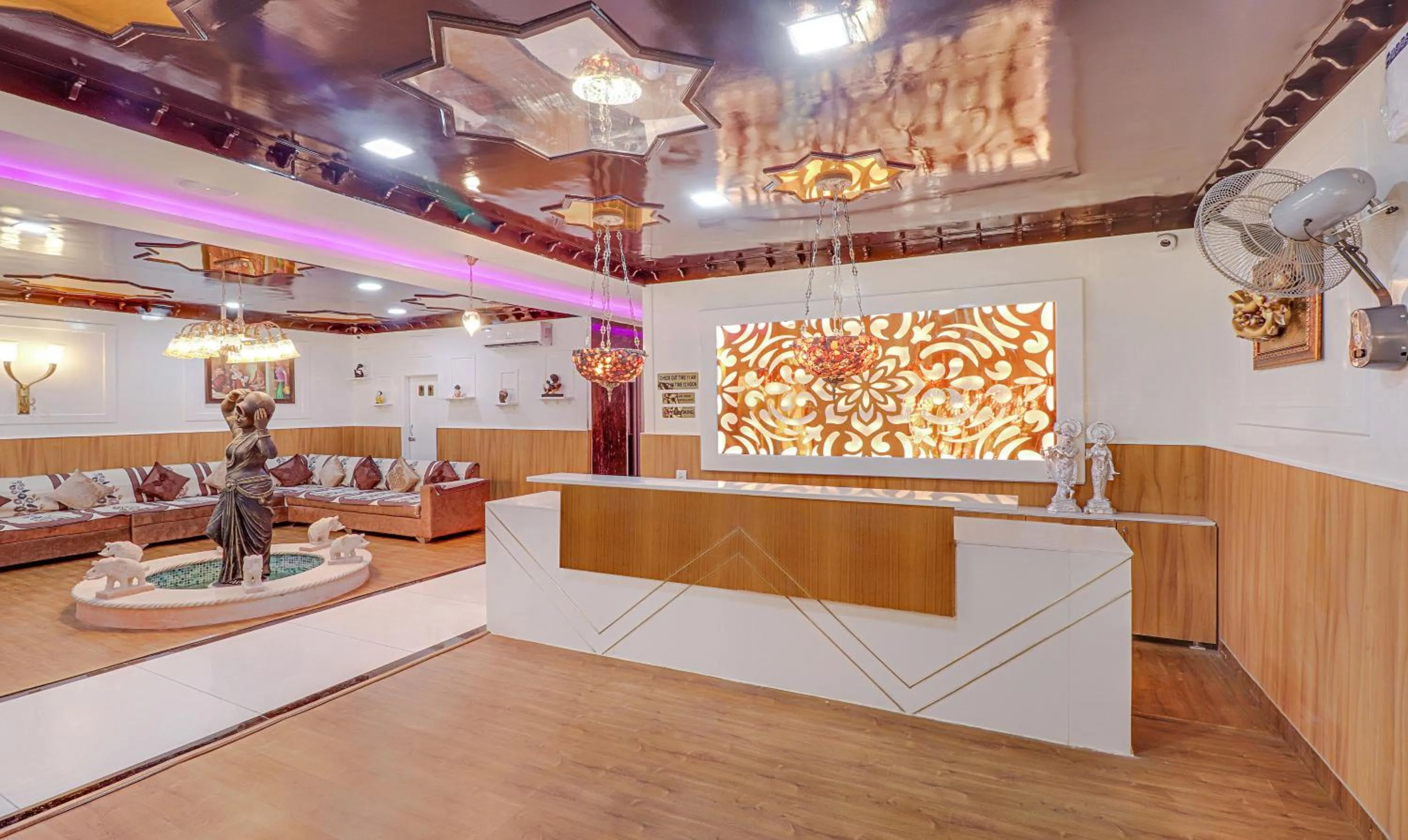 Lobby or reception in Treebo Tropical Roots, Bhupatwala Haridwar