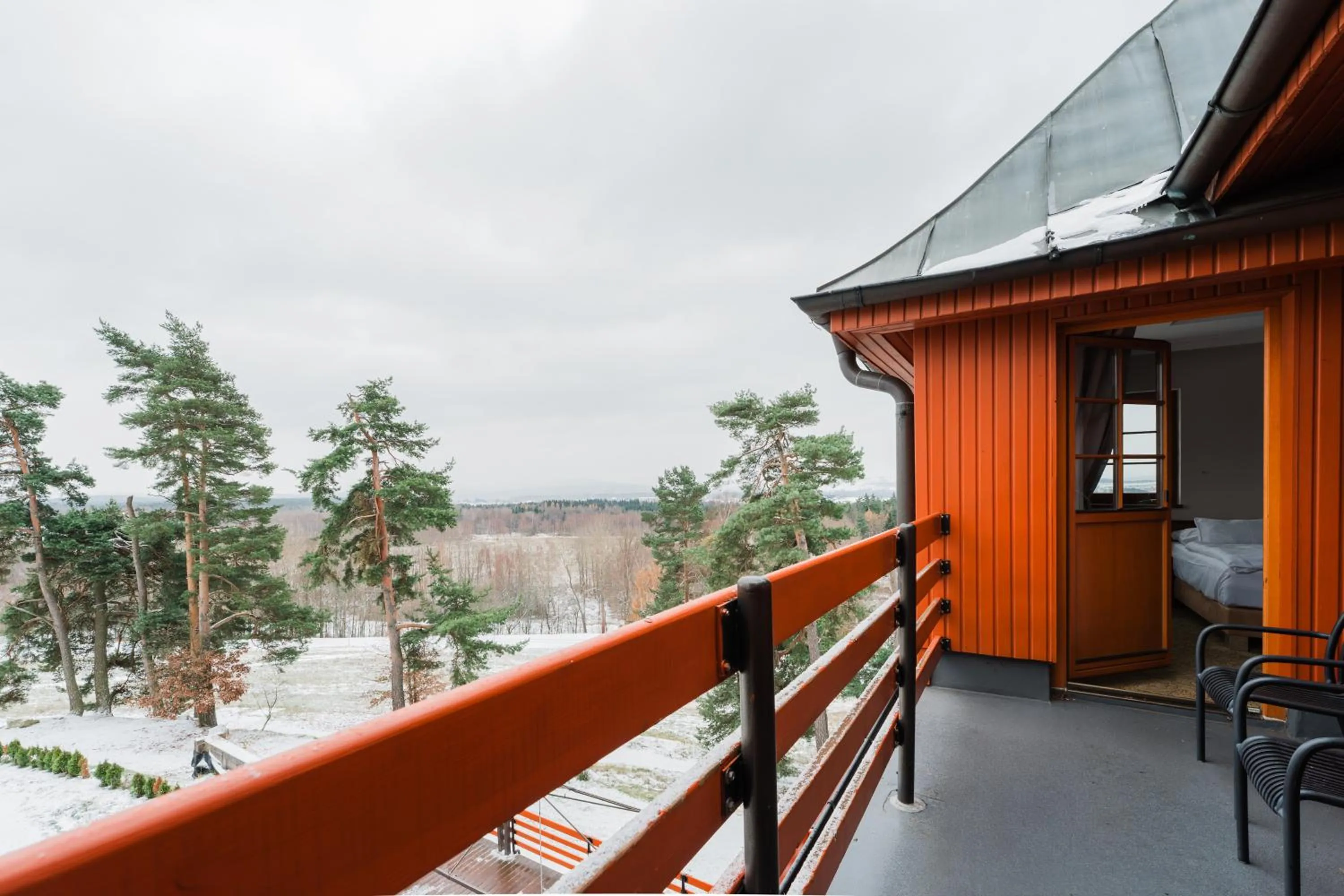 Balcony/Terrace in Hotel VÍTKOVA HORA