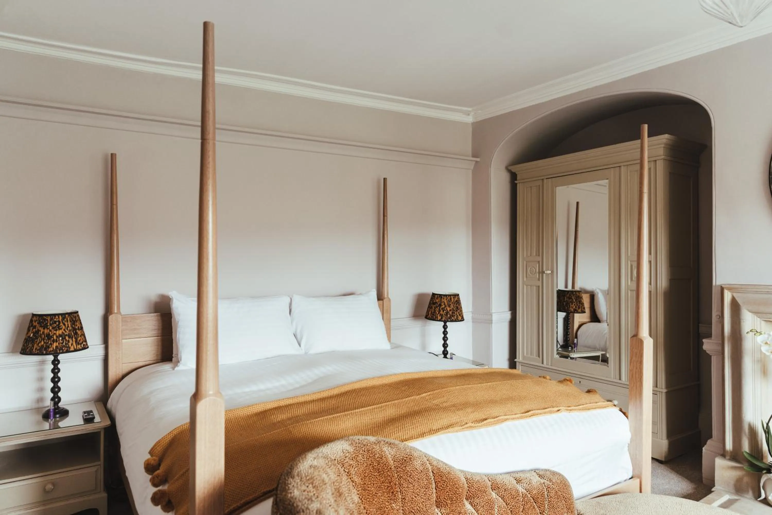 Bed in The Falcon Inn