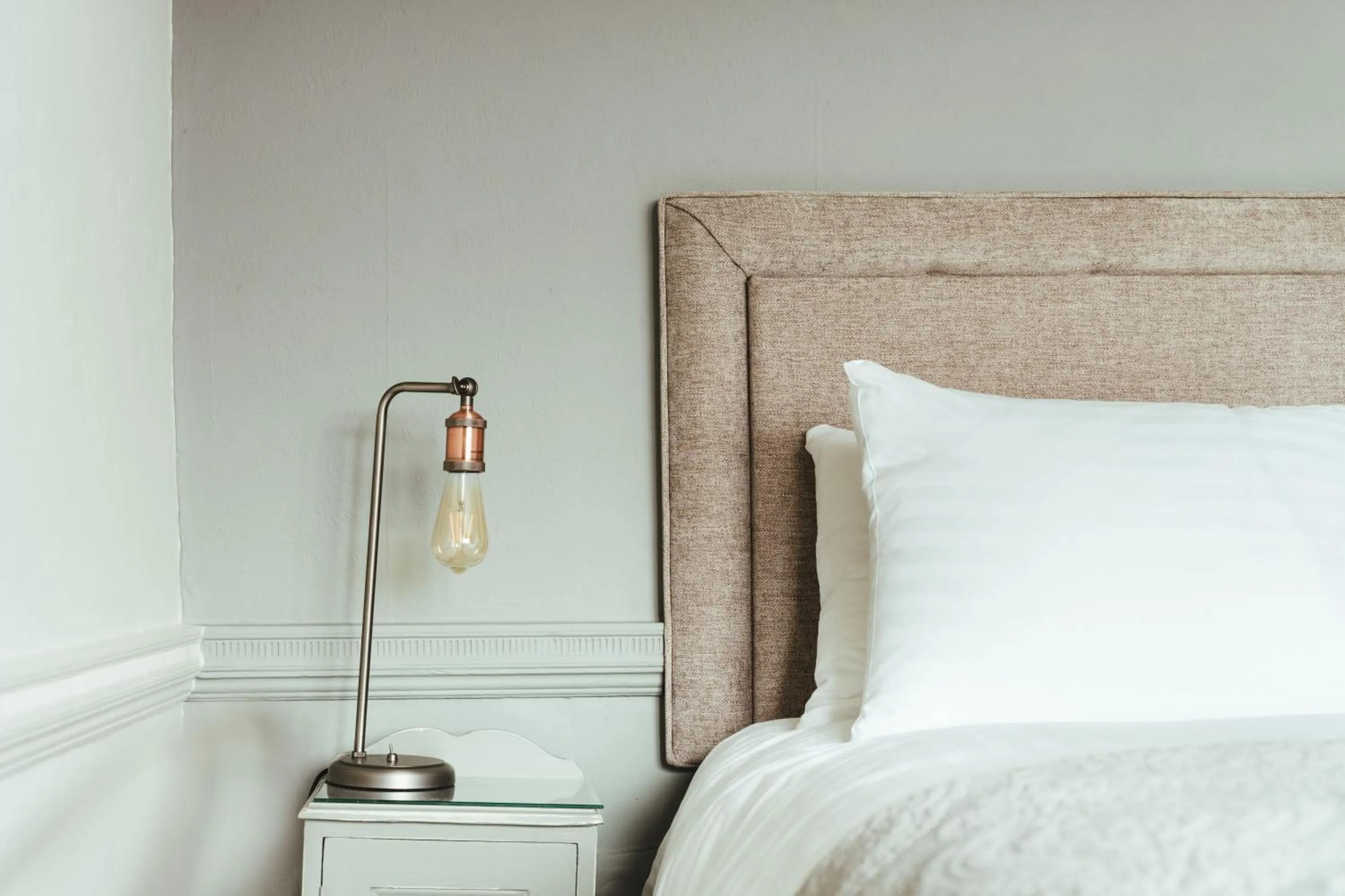 Bed in The Falcon Inn