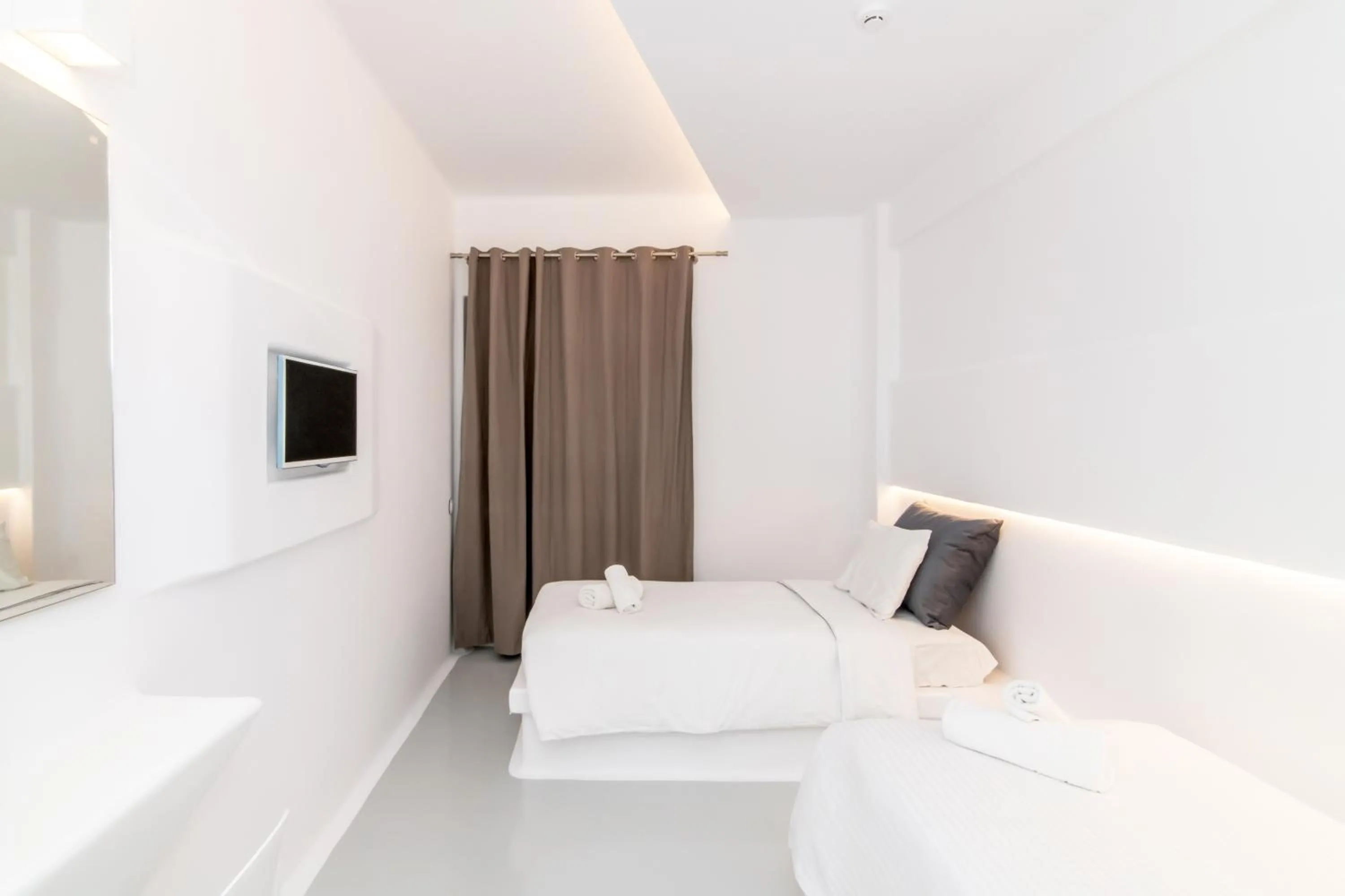 Bed in Byzantio City Hotel