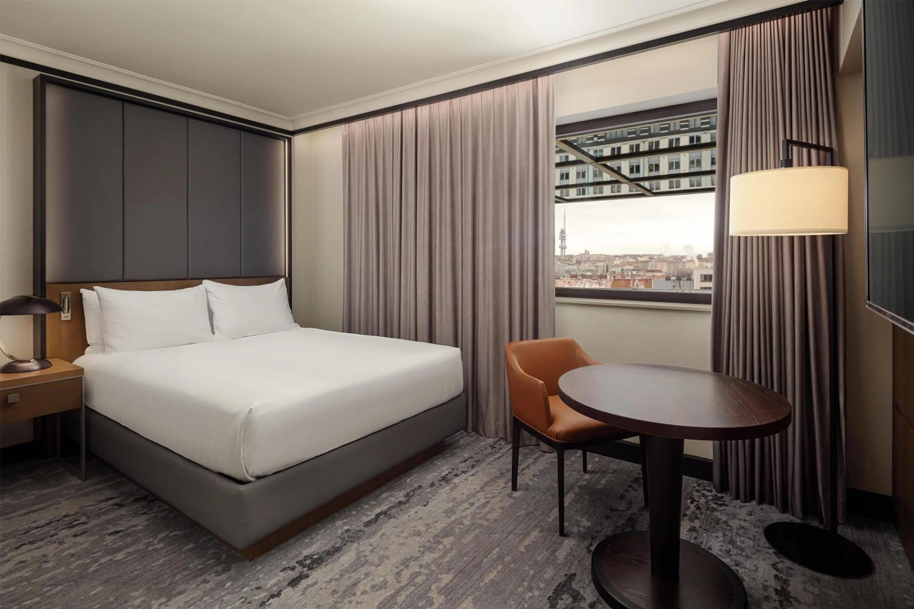 Bed in Hilton Prague Atrium