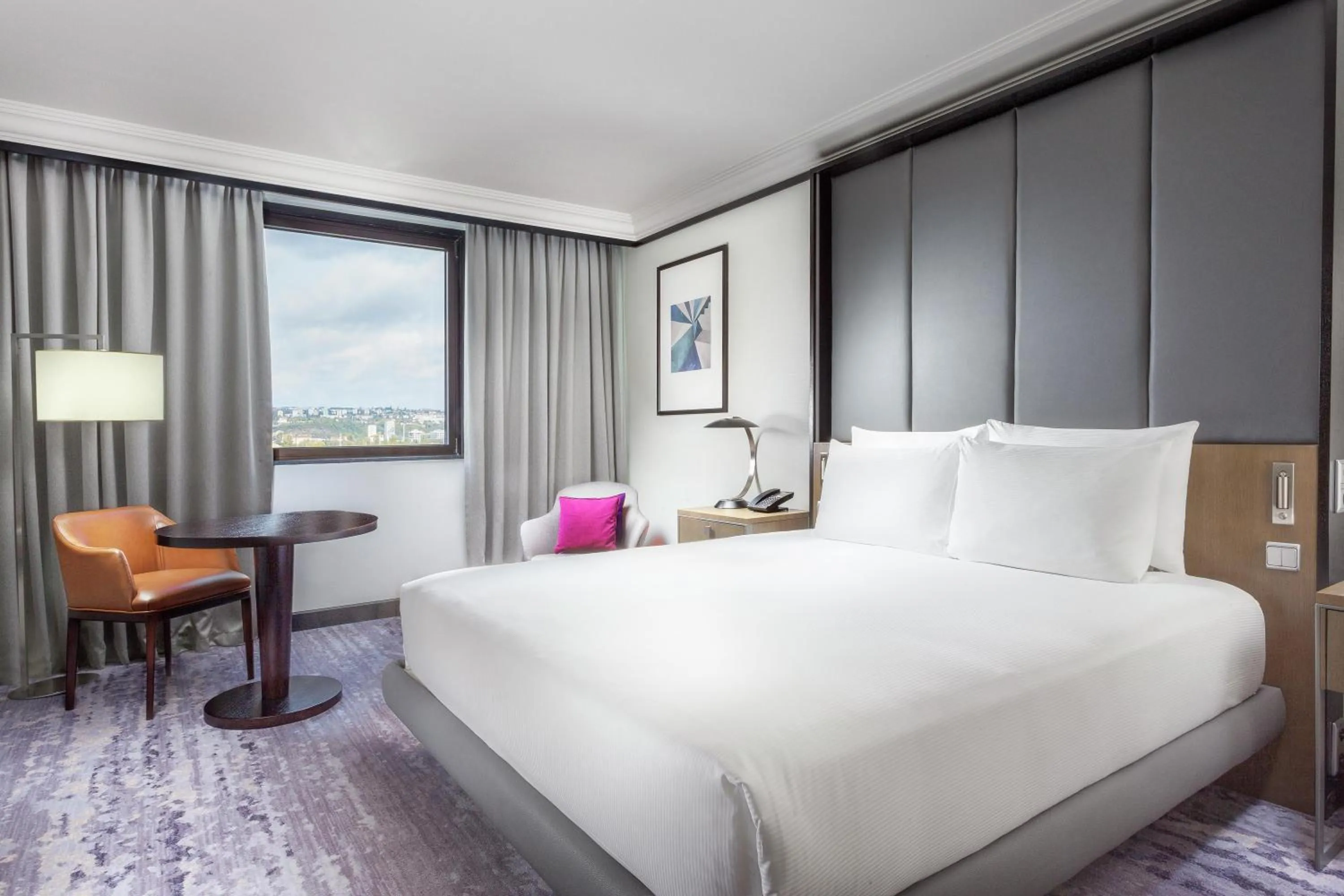 Bed in Hilton Prague Atrium