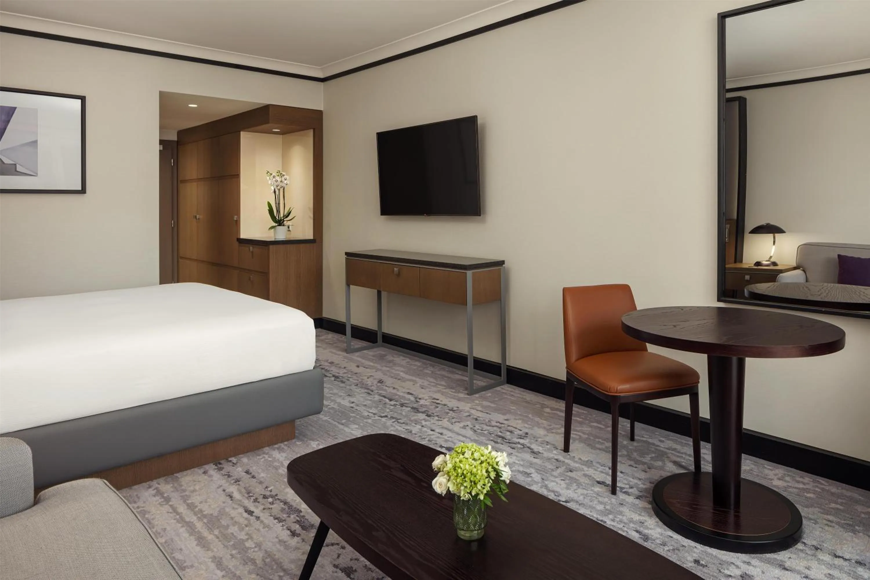 Bed in Hilton Prague Atrium