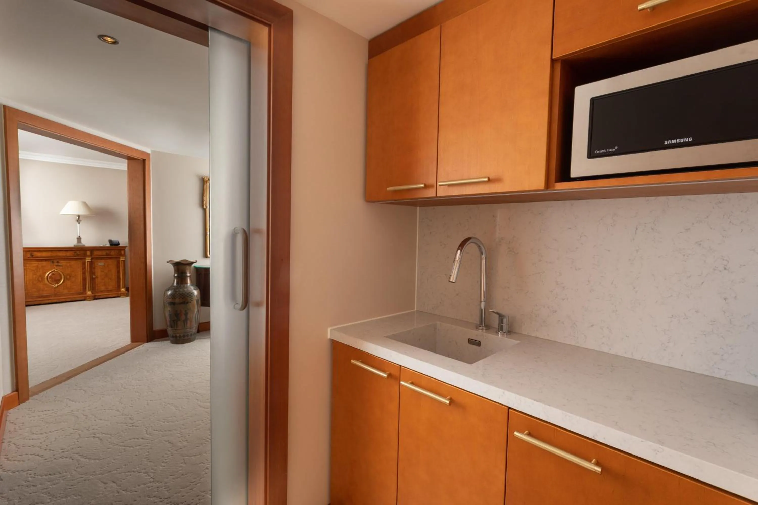 Kitchen or kitchenette in Hilton Prague Atrium