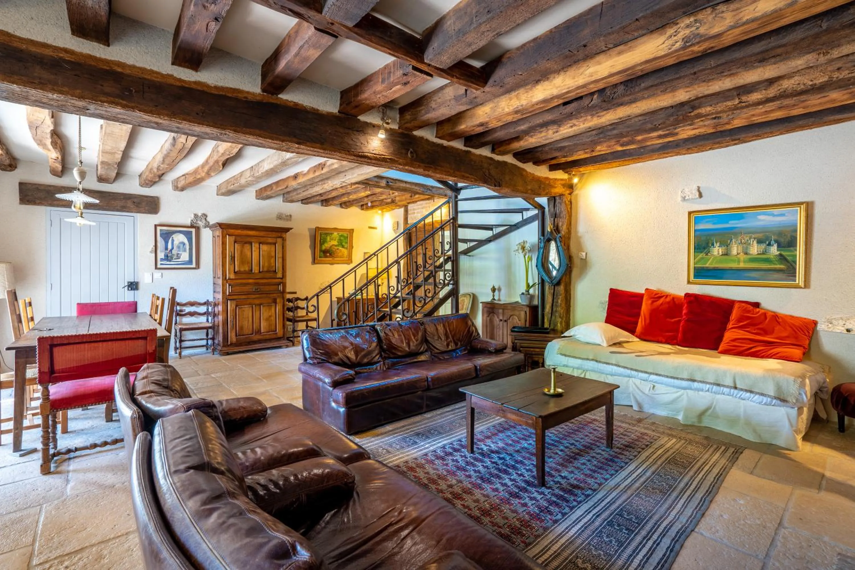 Living room in Maison d'hôtes Moulin du Bas Pesé