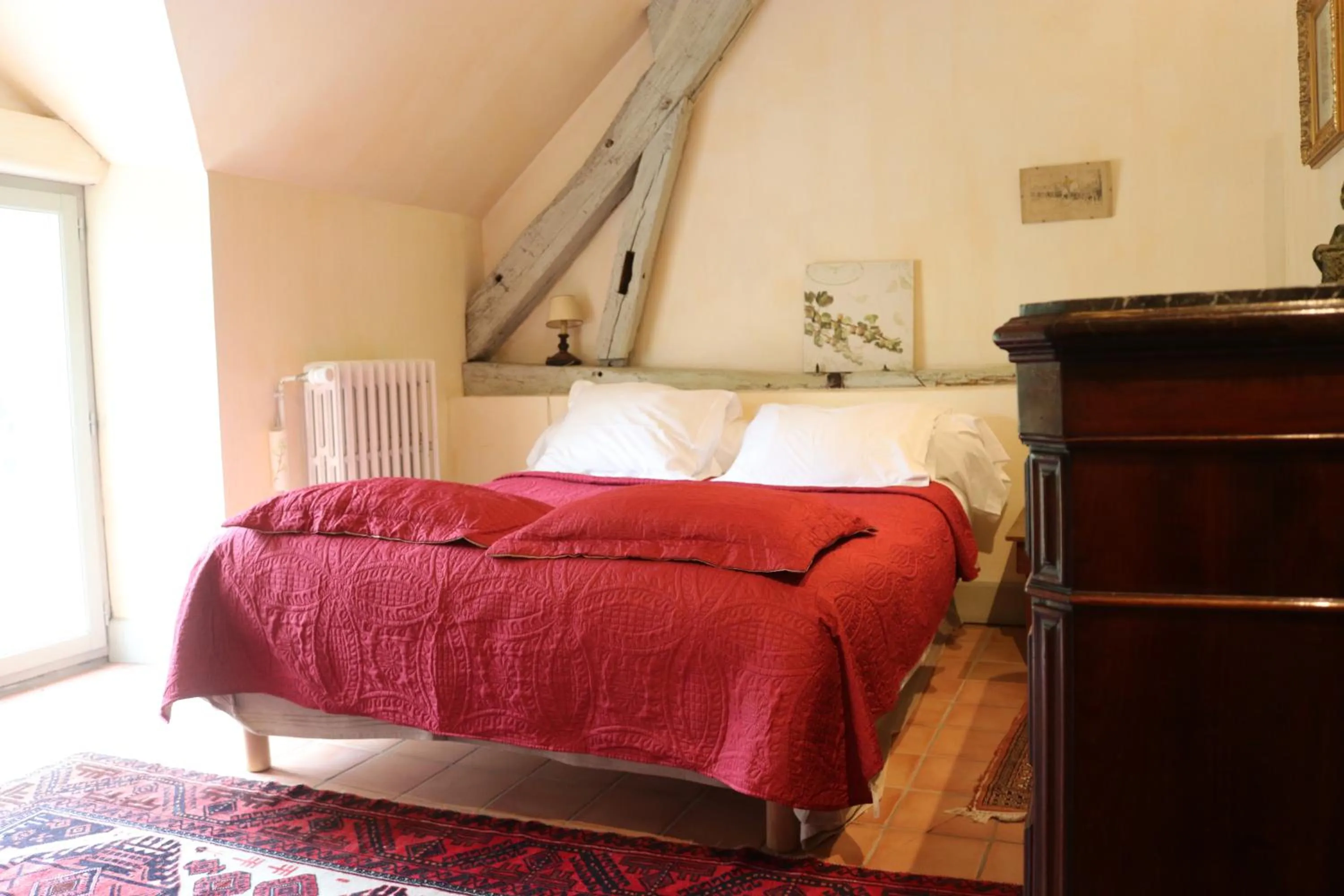 Bedroom, Bed in Maison d'hôtes Moulin du Bas Pesé