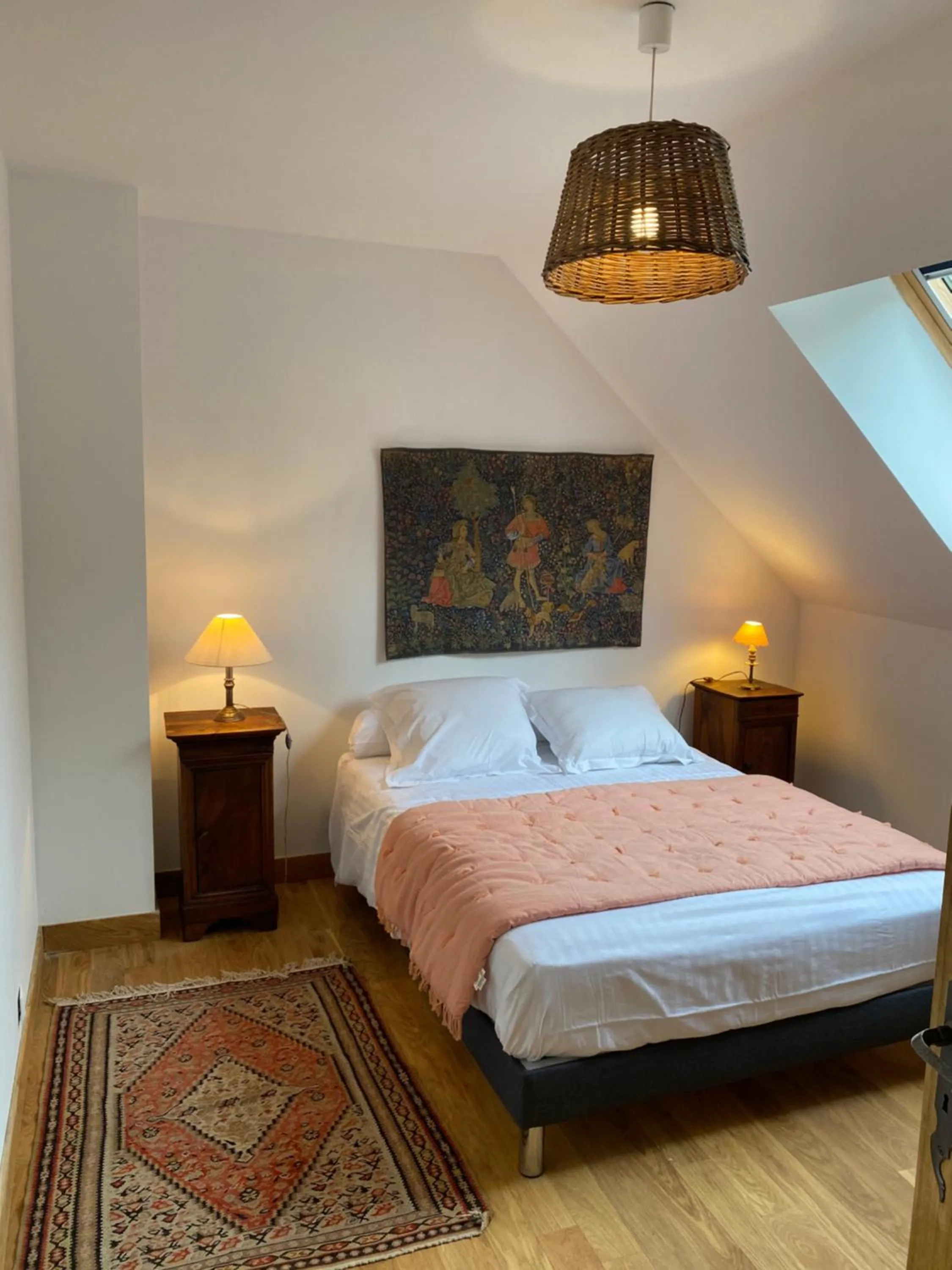 Bed in Maison d'hôtes Moulin du Bas Pesé