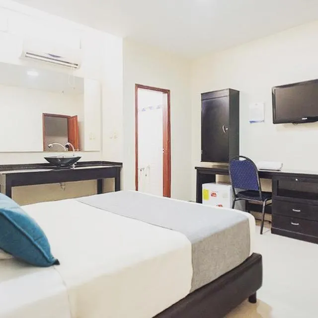 Bed in Hotel Rivera Del Mar