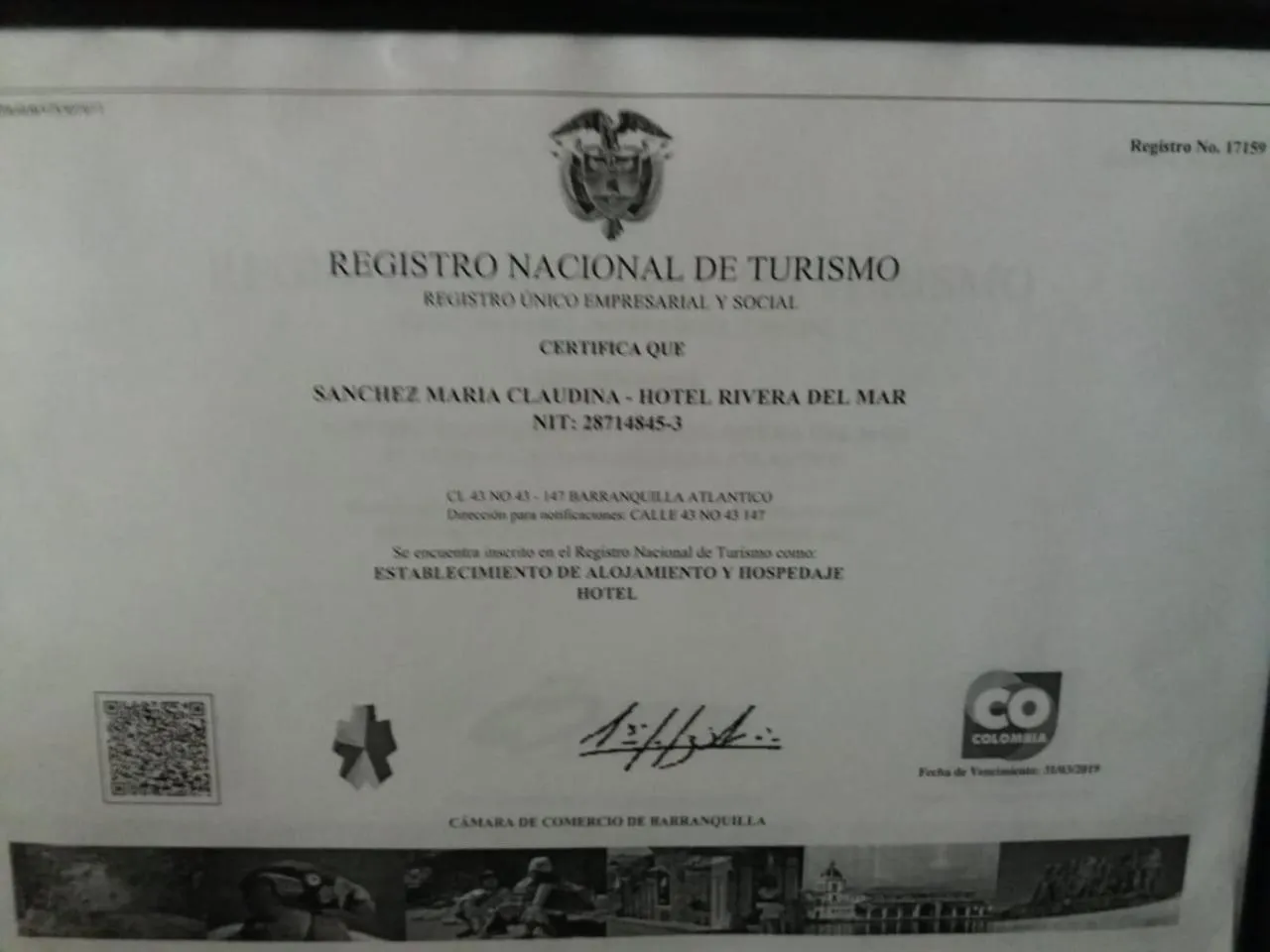 Property logo or sign in Hotel Rivera Del Mar