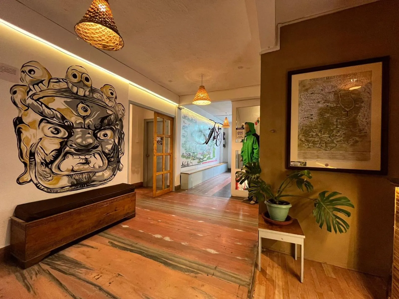 Decorative detail in Mellow Fellow Hostel