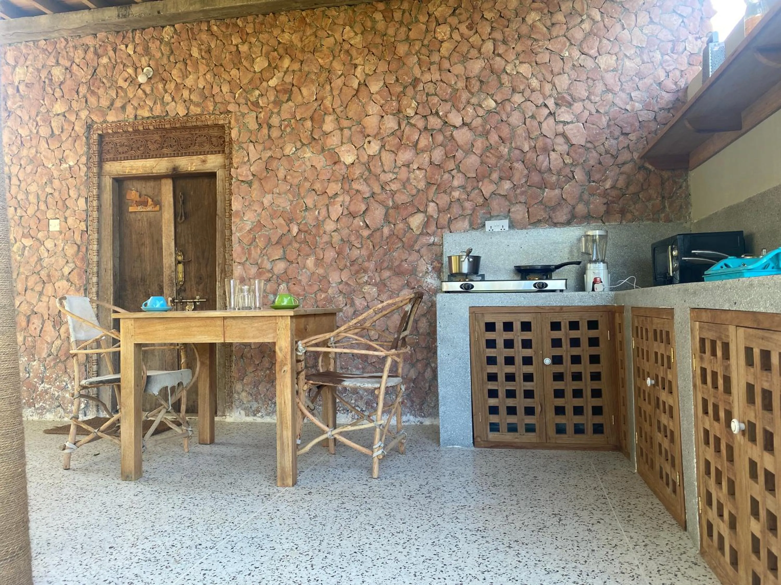 kitchen in Mbuyuni Beach Village