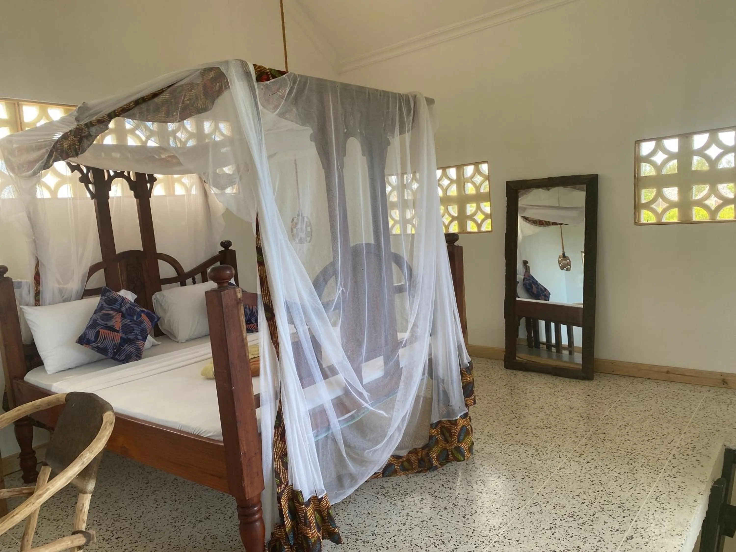 Bed in Mbuyuni Beach Village