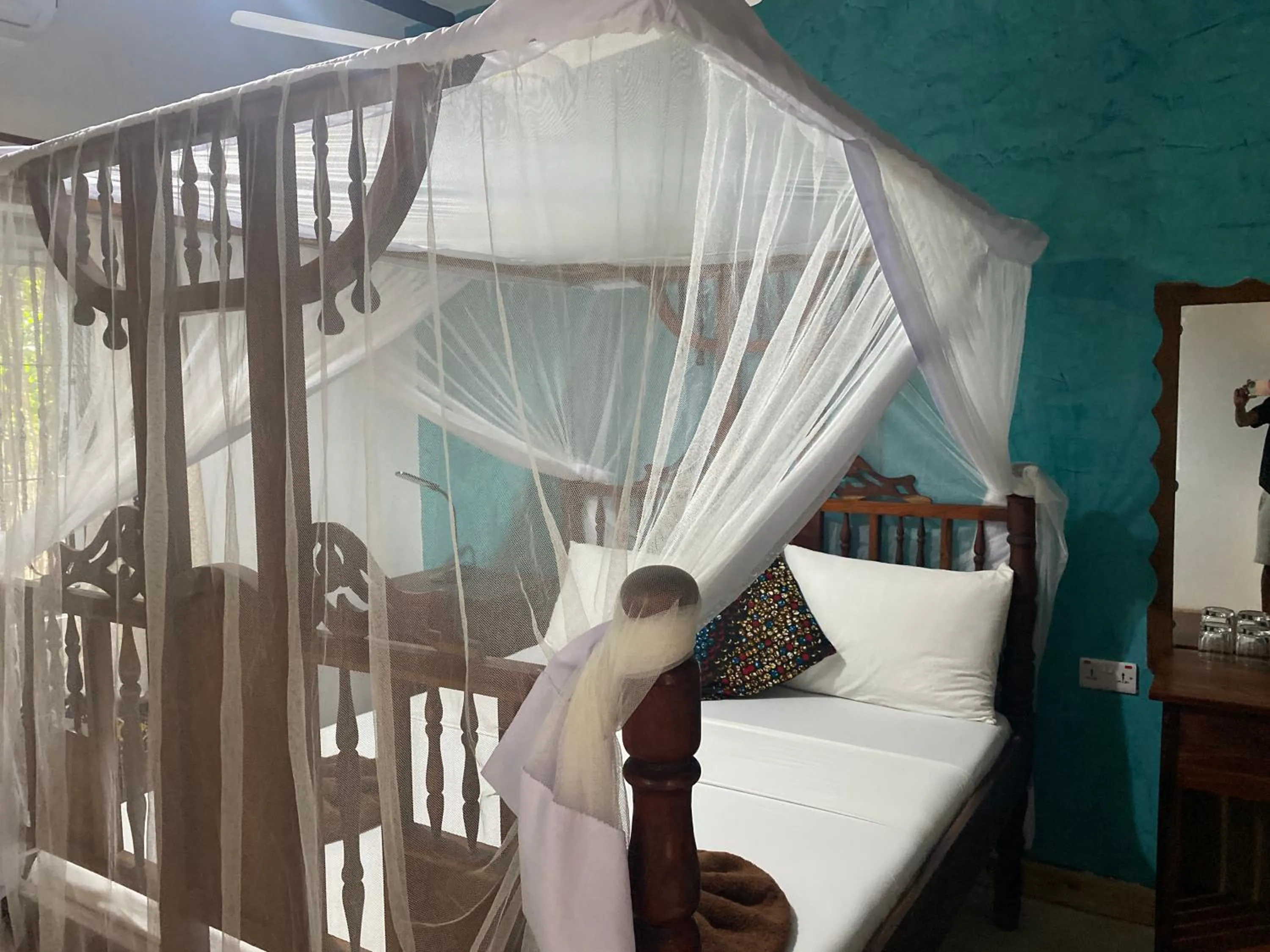 Bed in Mbuyuni Beach Village