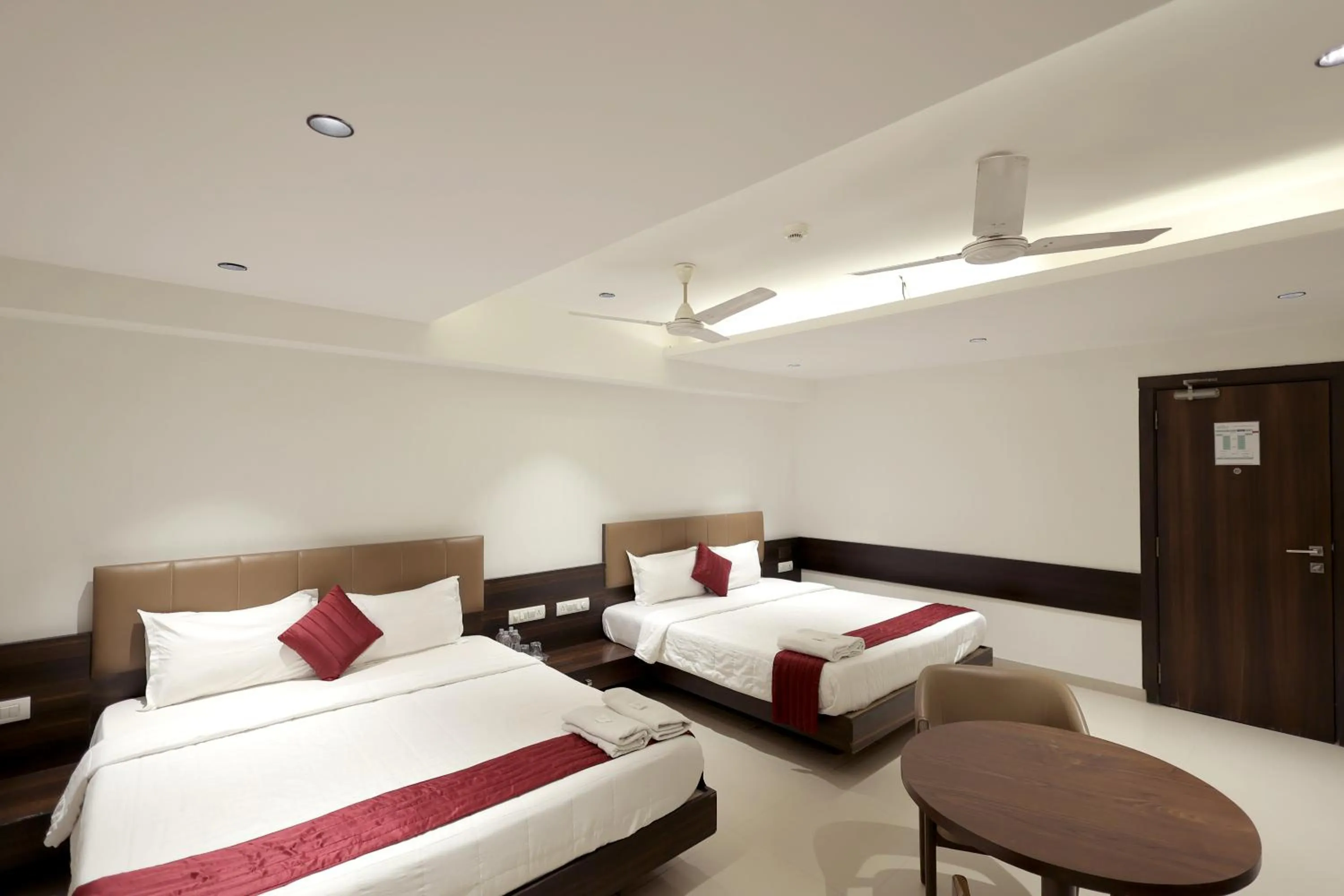 Bedroom, Bed in Hotel Shagun, Piplod City Centre Surat