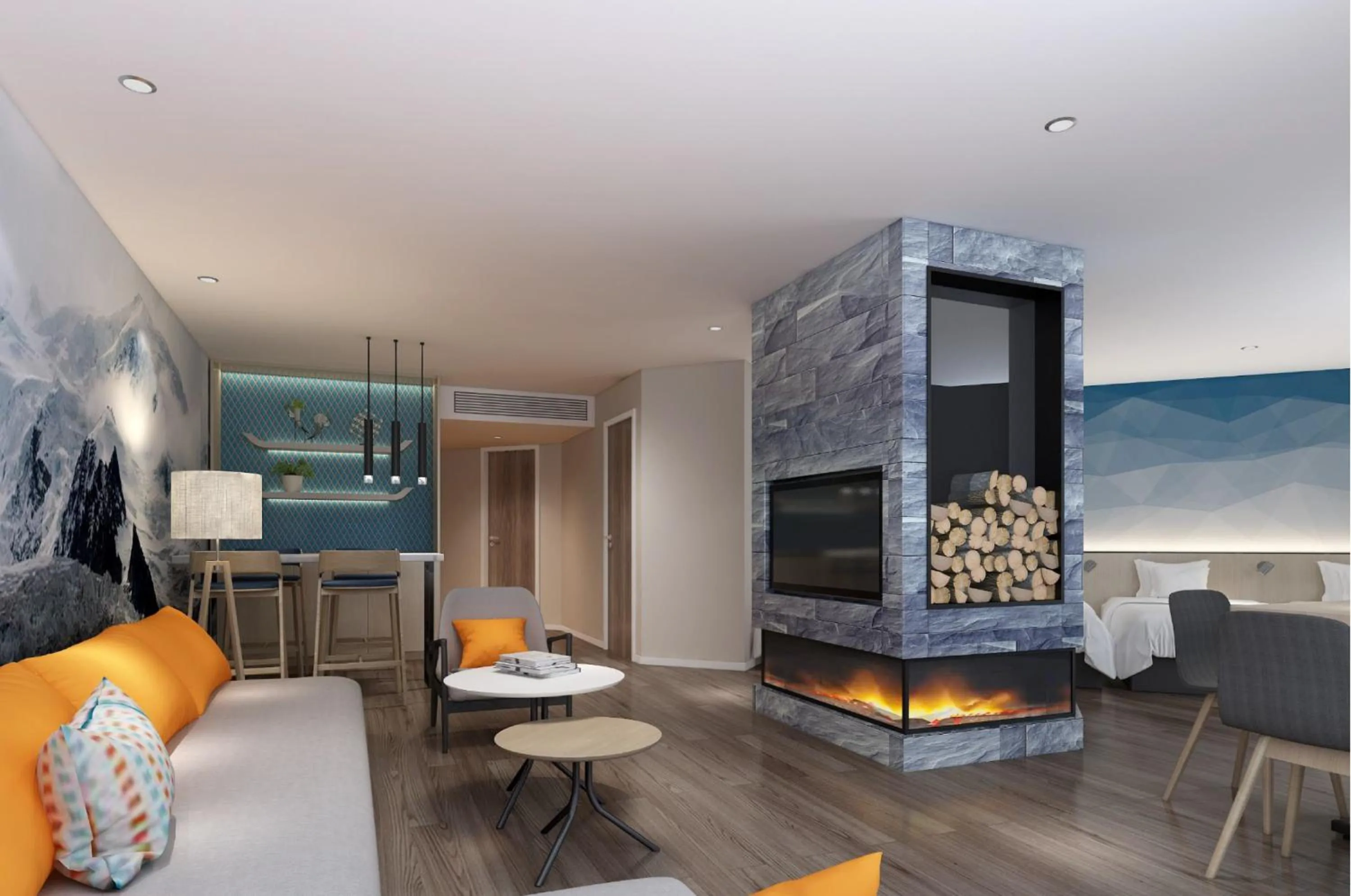 Living room in Holiday Inn Express Chongli by IHG