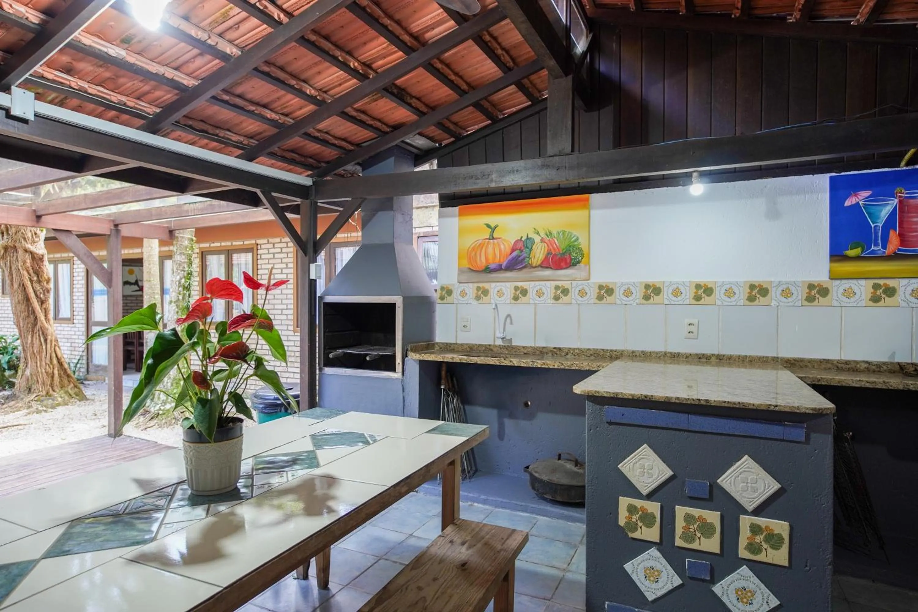 BBQ facilities in Pousada Don Pablo