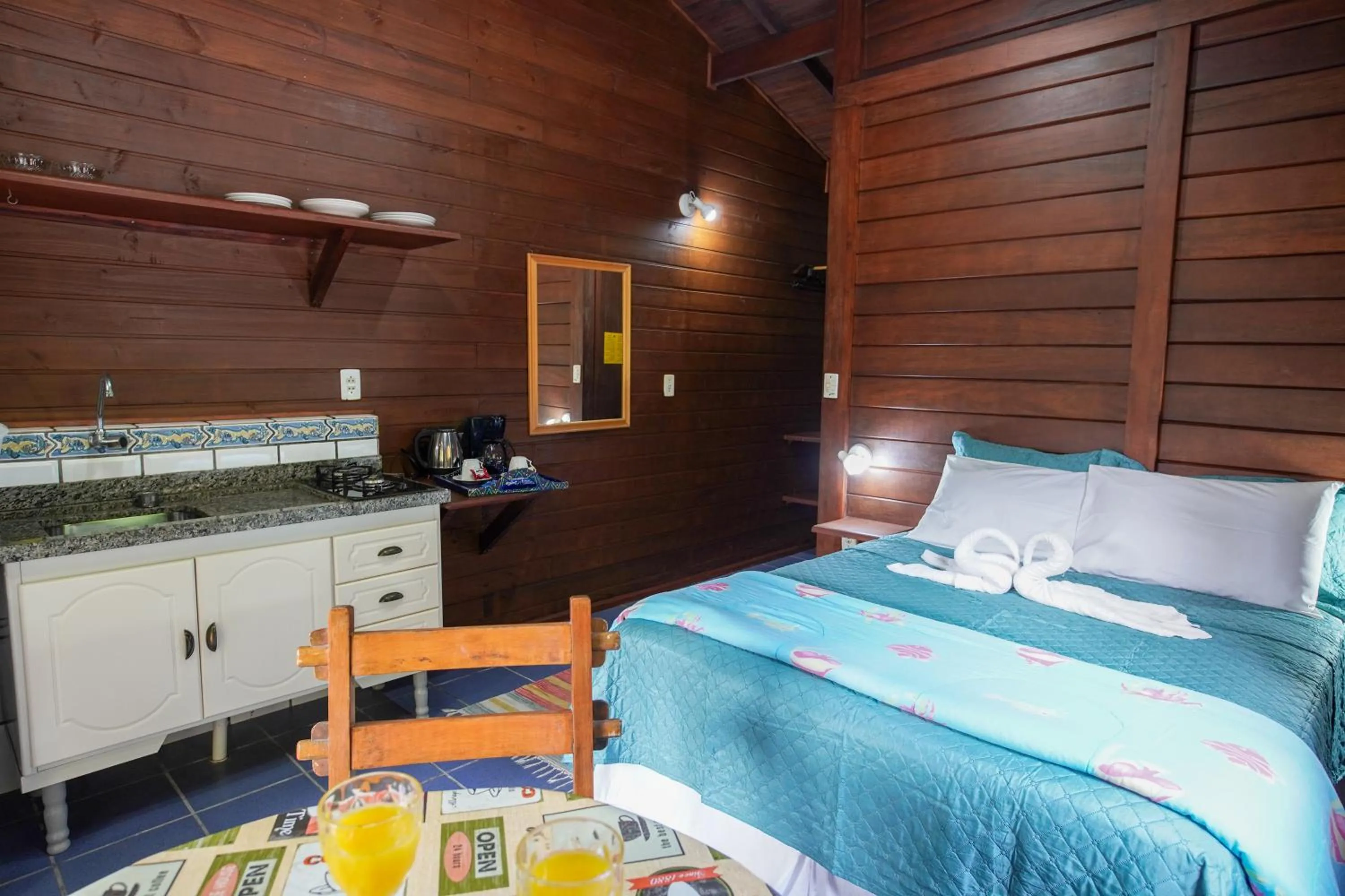 Coffee/tea facilities, Bed in Pousada Don Pablo