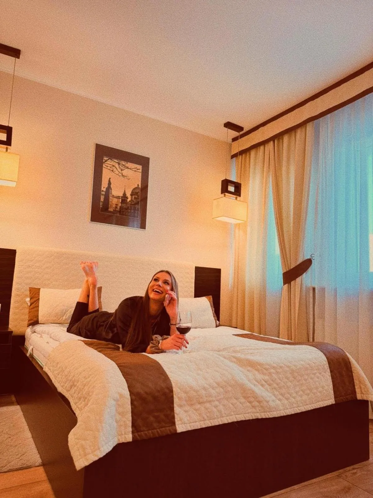 Bed in Hotel Borowiecki