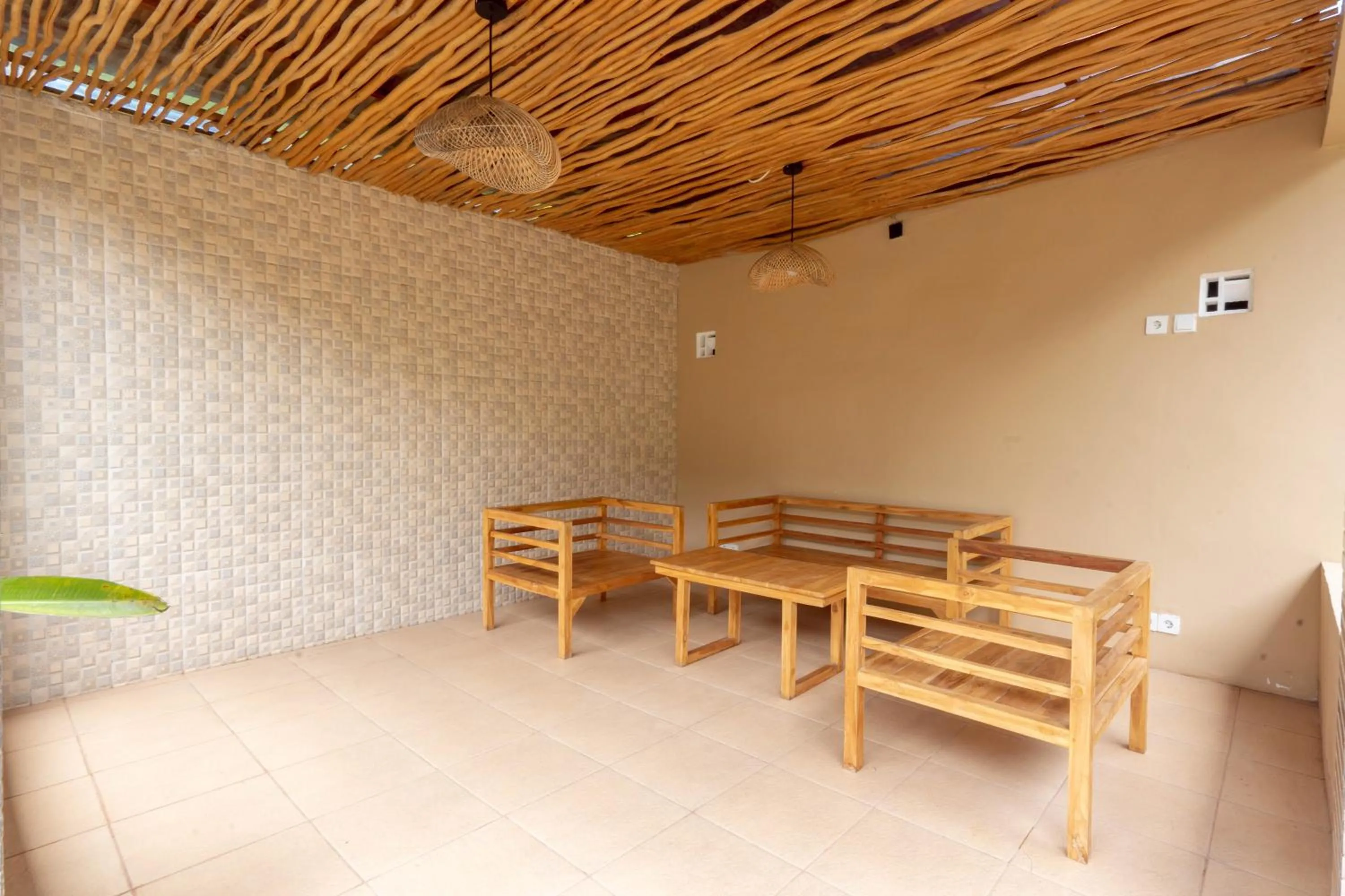 Seating area in SDK Homestay Uluwatu