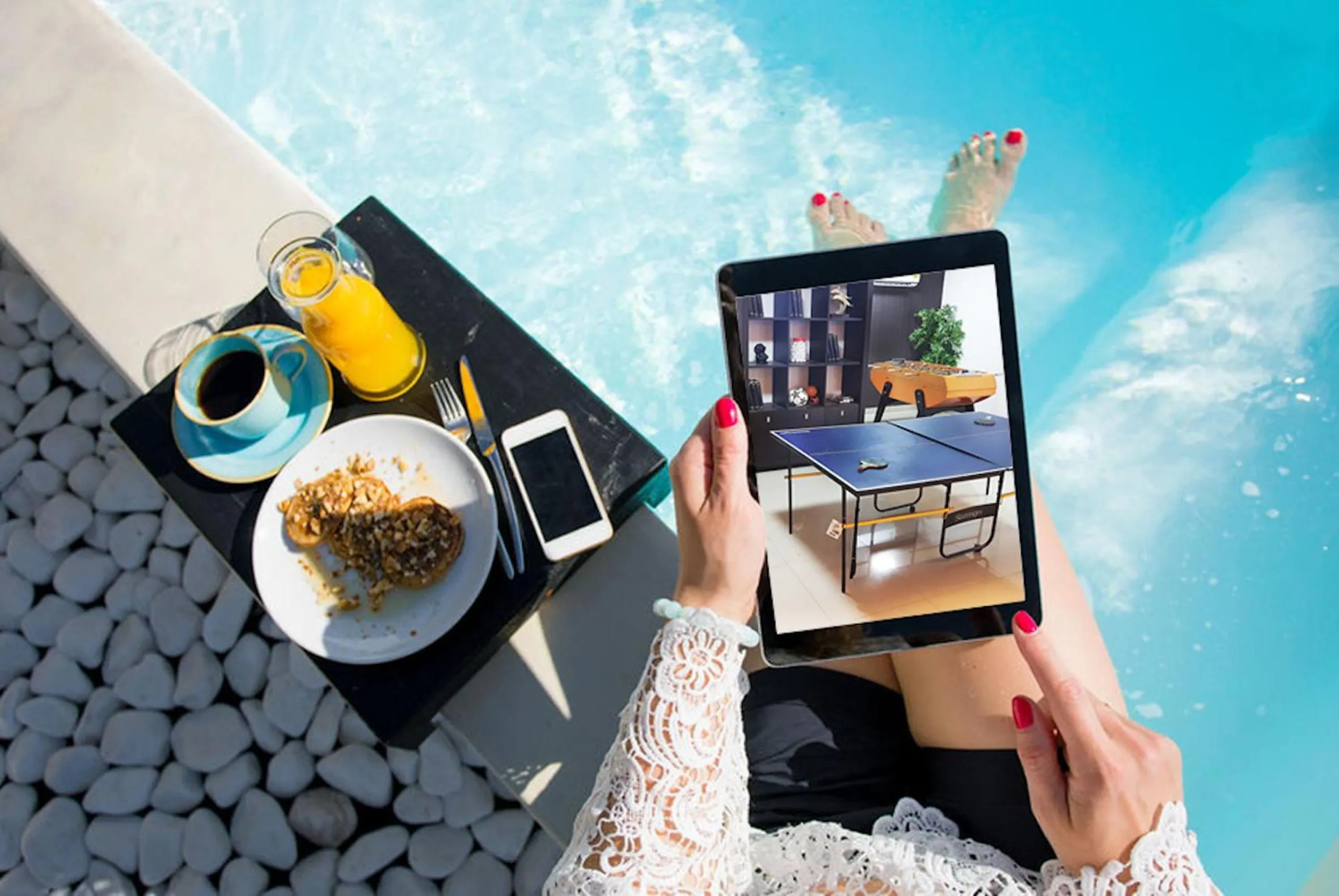 Swimming pool in TJ Patong Hotel - SHA Plus