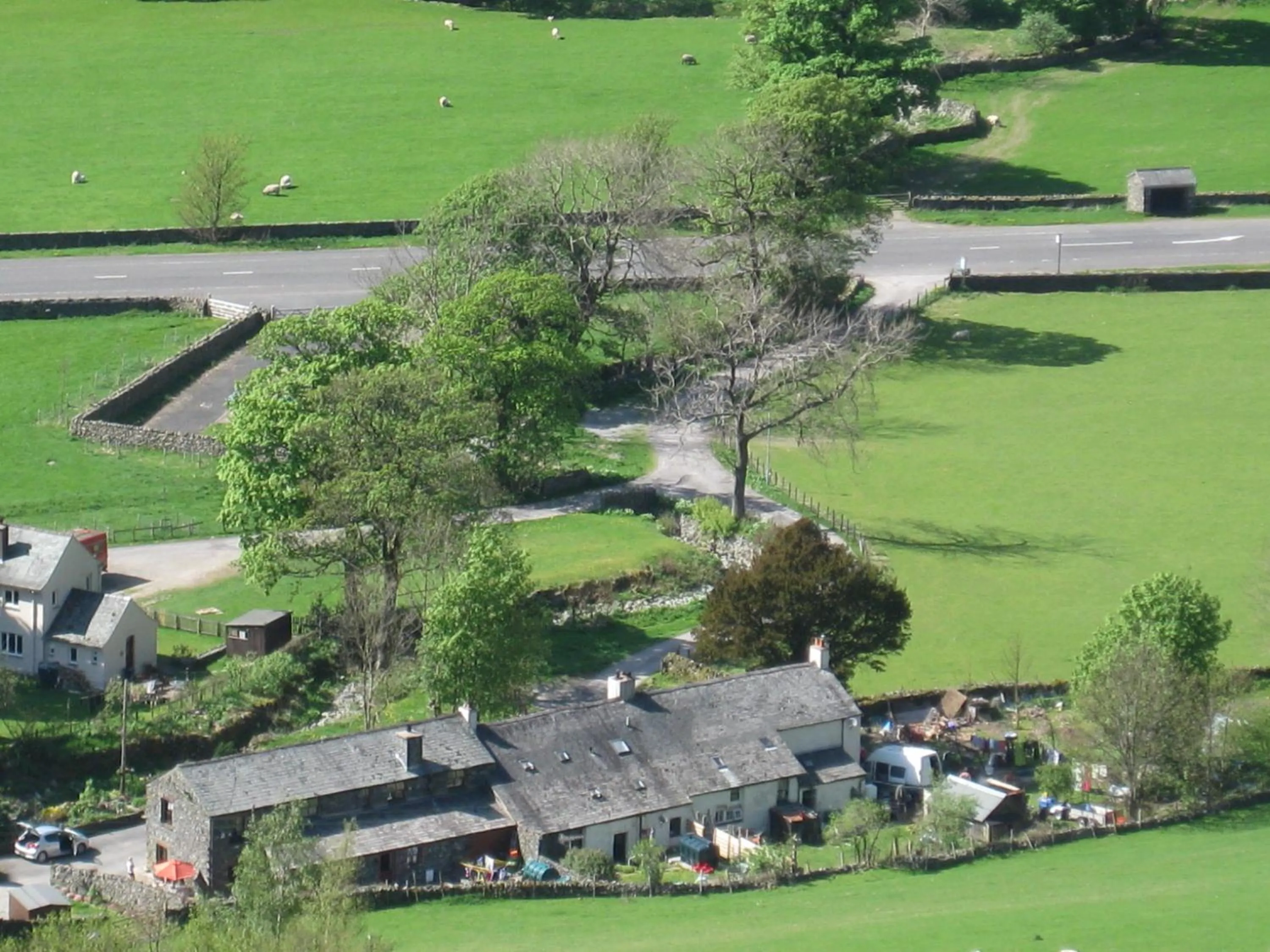 Bird's eye view in Barn-Gill House