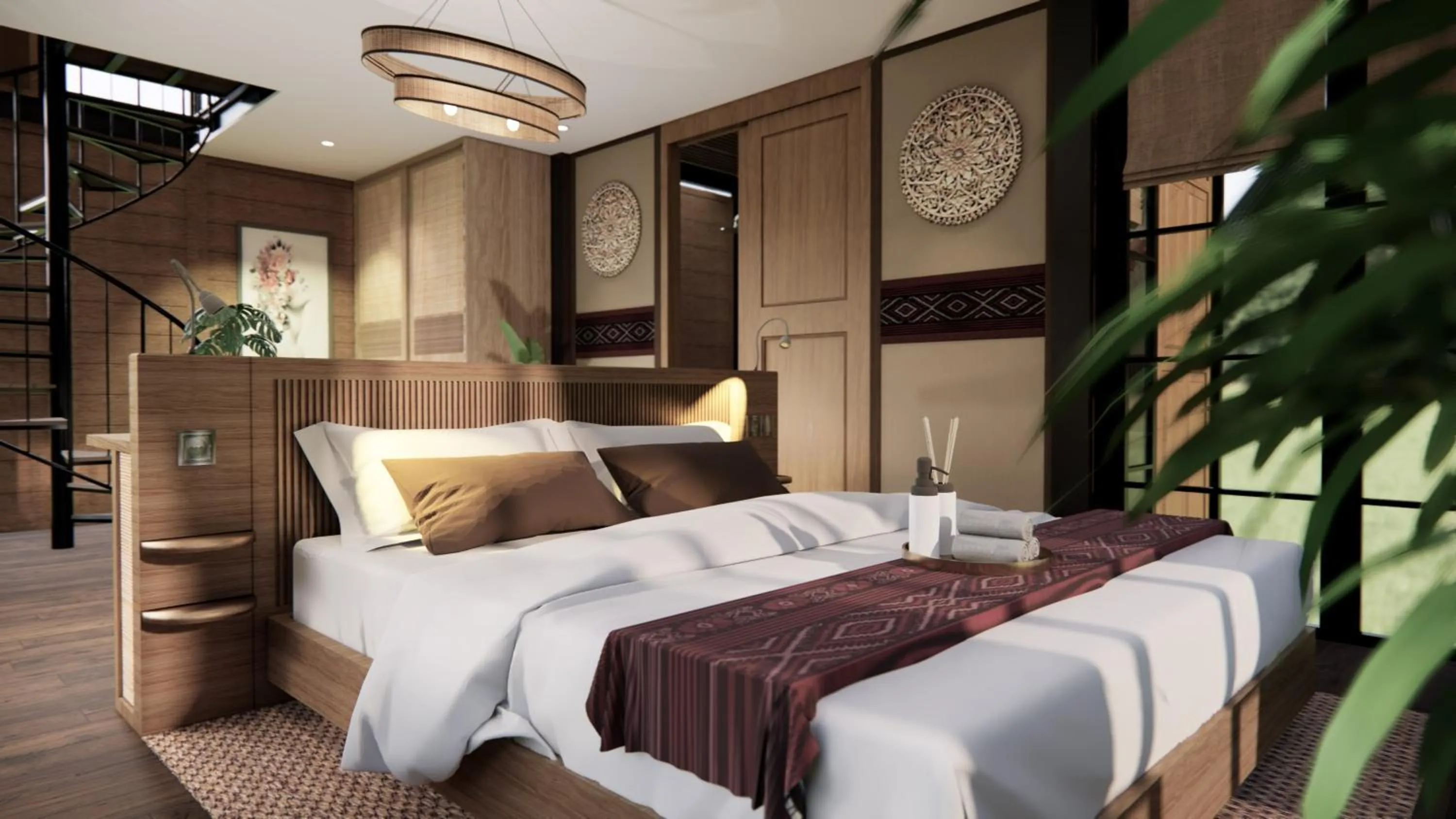 Bed in Jawa Jiwa G-Land Resort