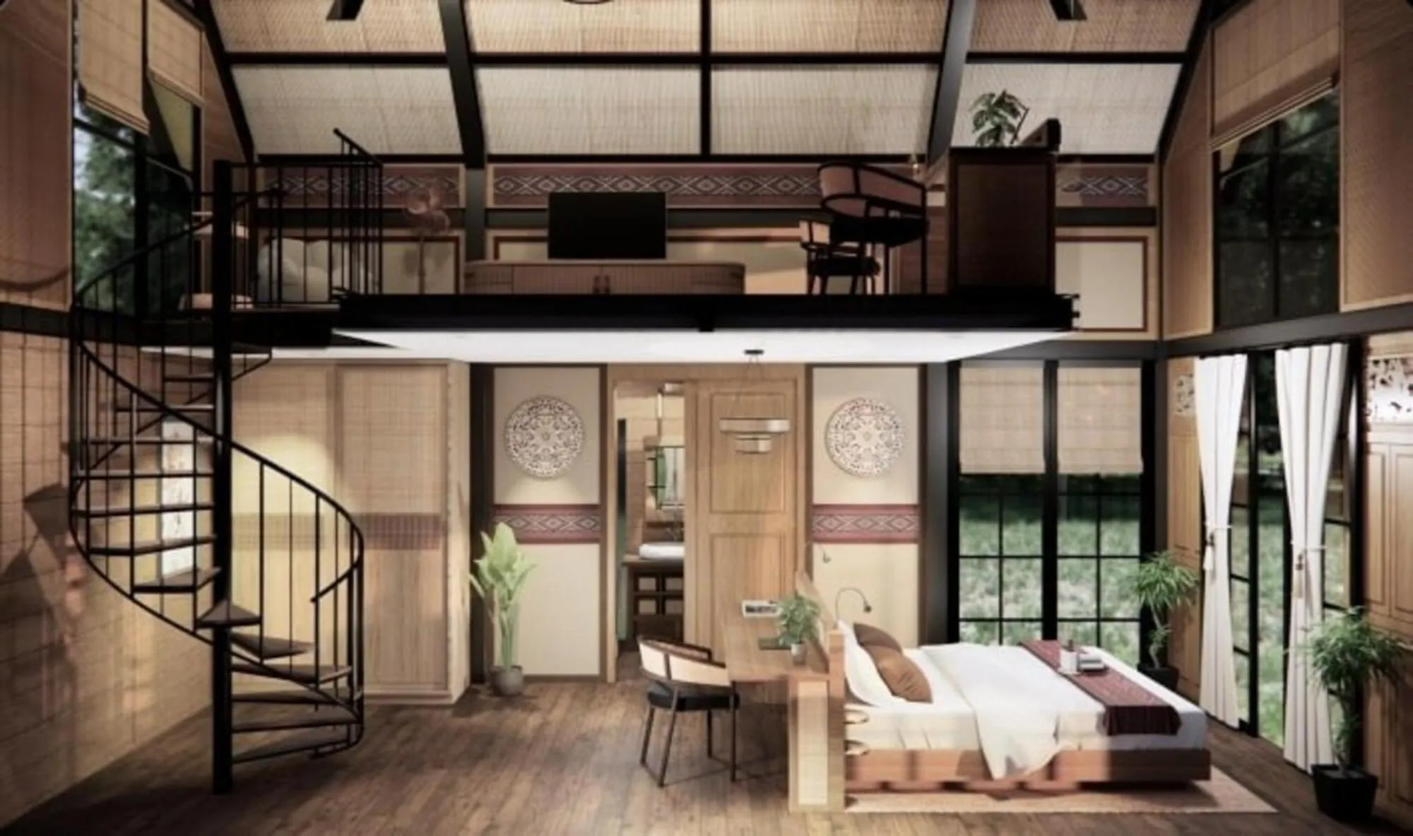 Bed in Jawa Jiwa G-Land Resort