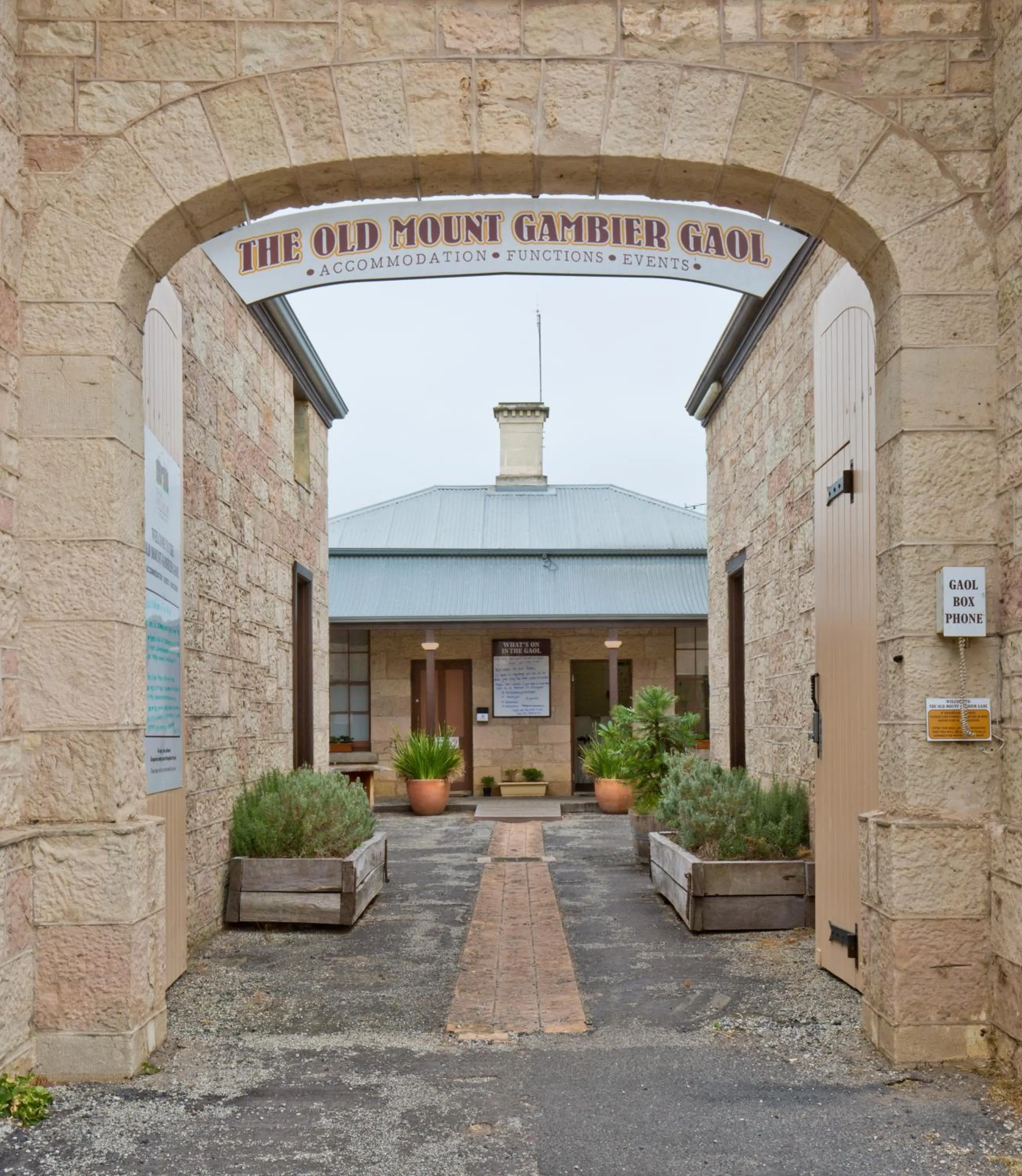 Facade/entrance in The Old Mount Gambier Gaol