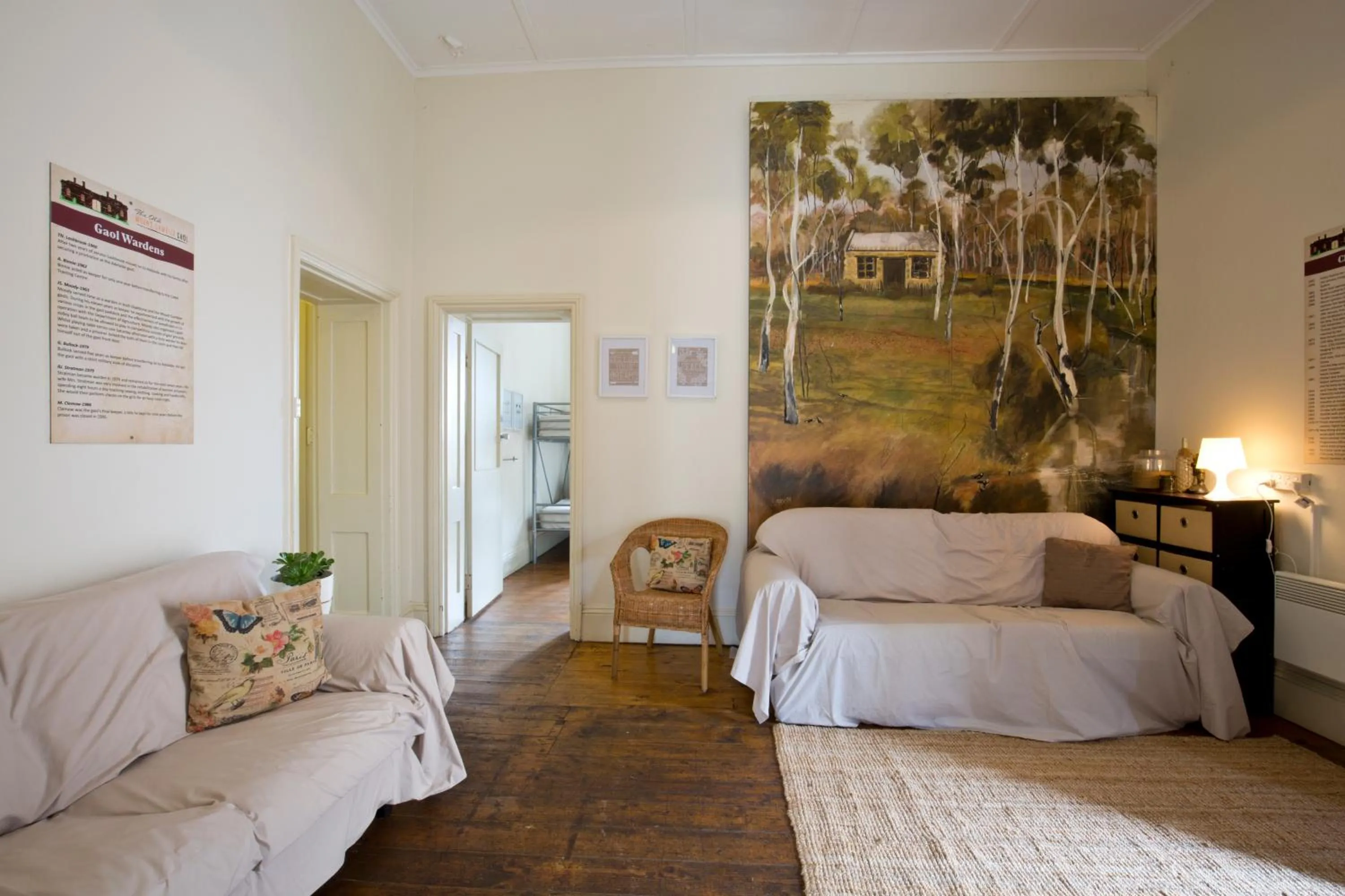Communal lounge/ TV room in The Old Mount Gambier Gaol