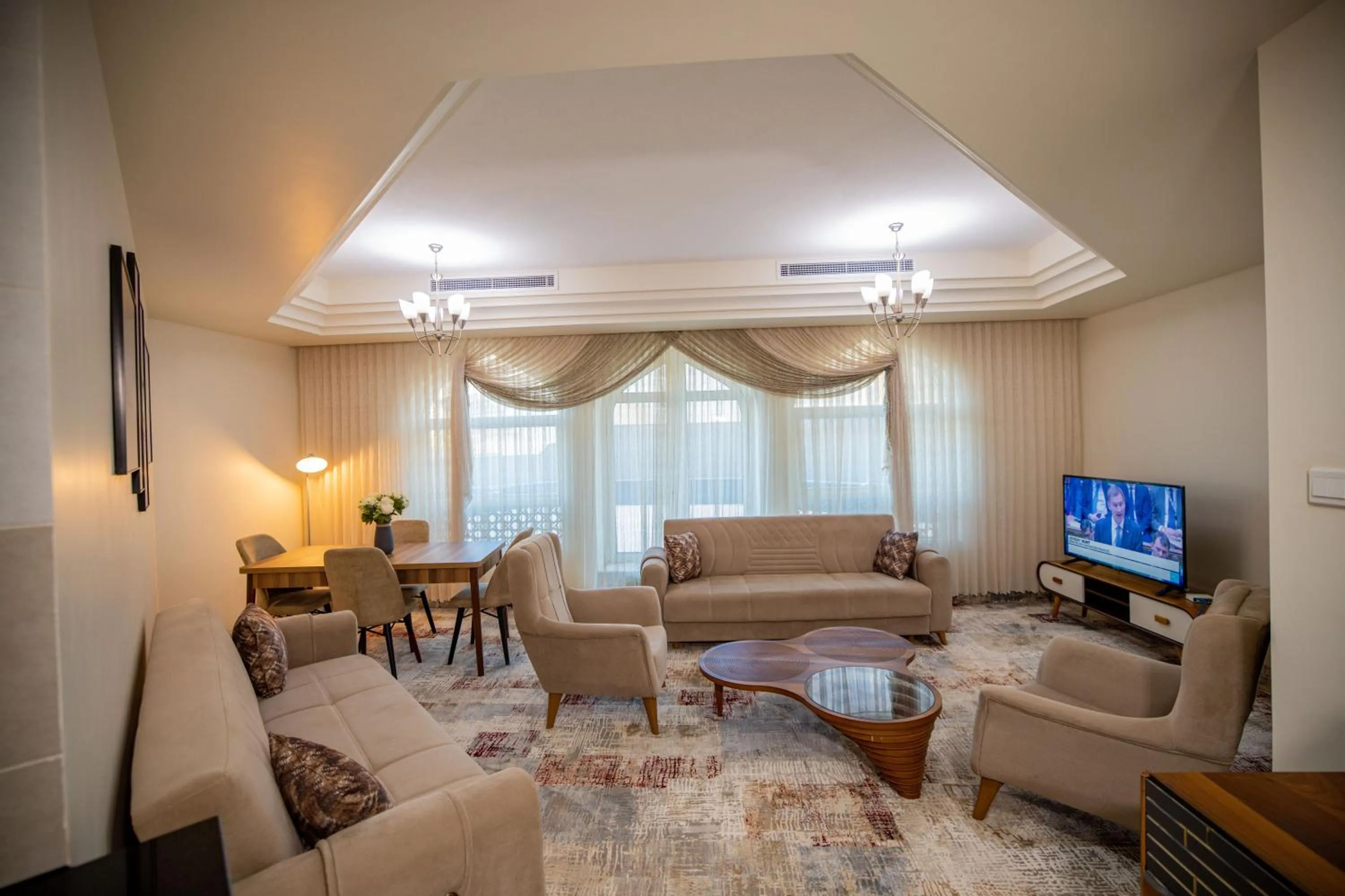 Communal lounge/ TV room in Niamey Mall & Residence