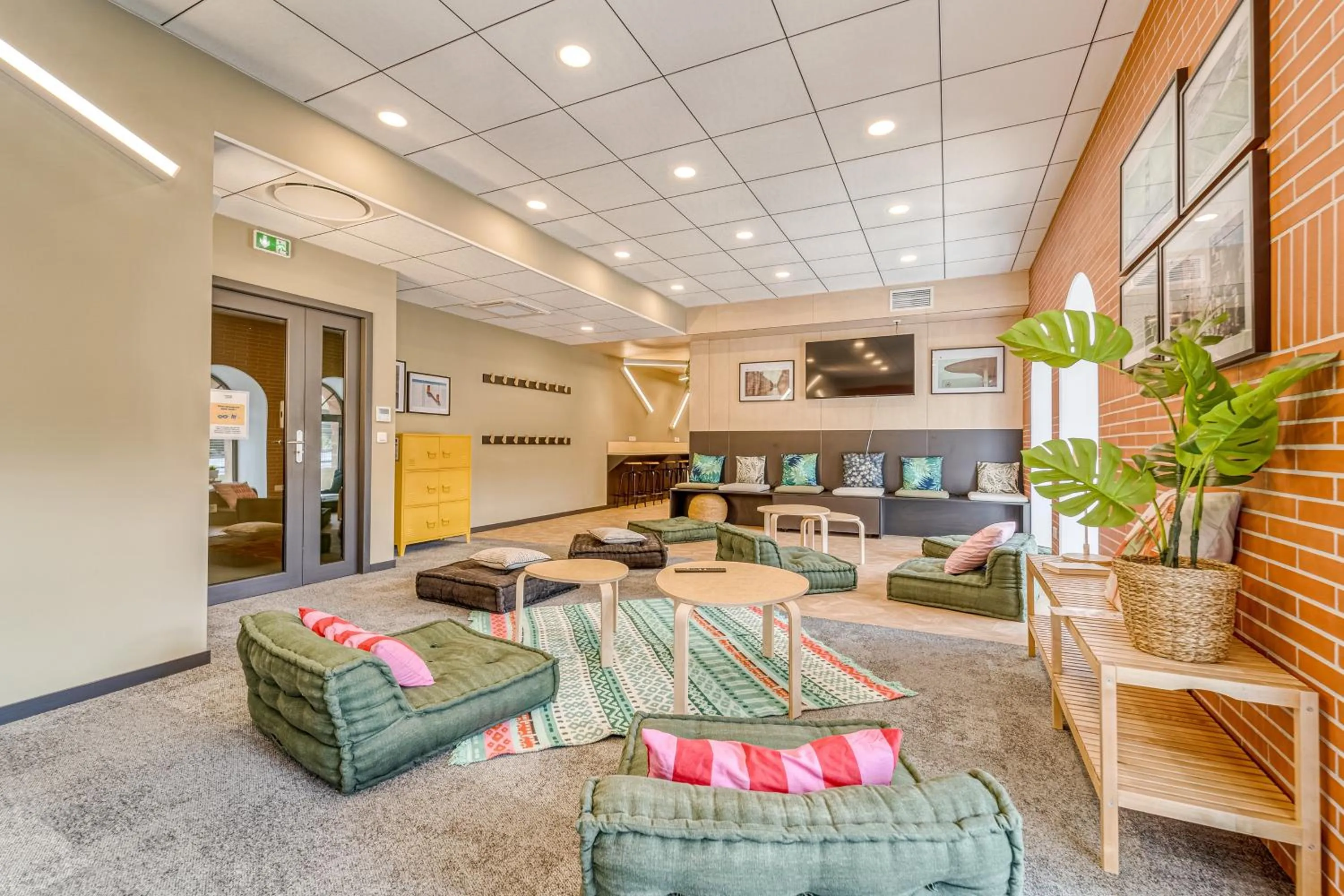 Communal lounge/ TV room in Student Factory Metz Trèves