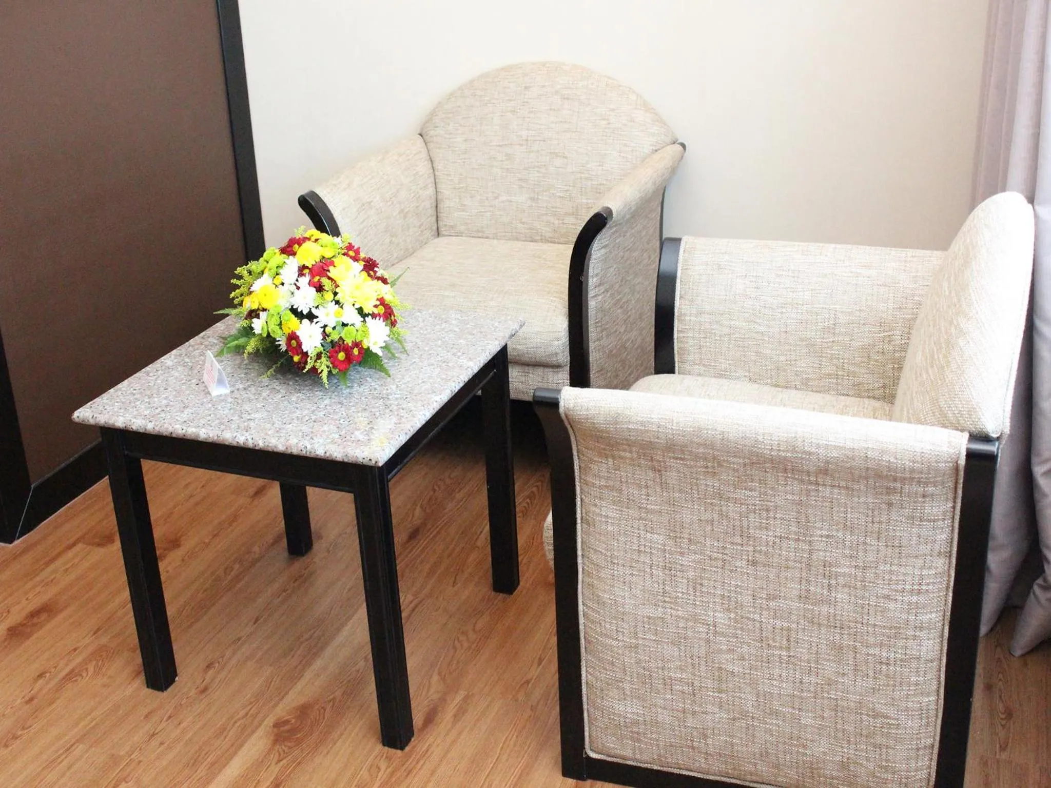 Seating area in Mega Hotel Sdn Bhd