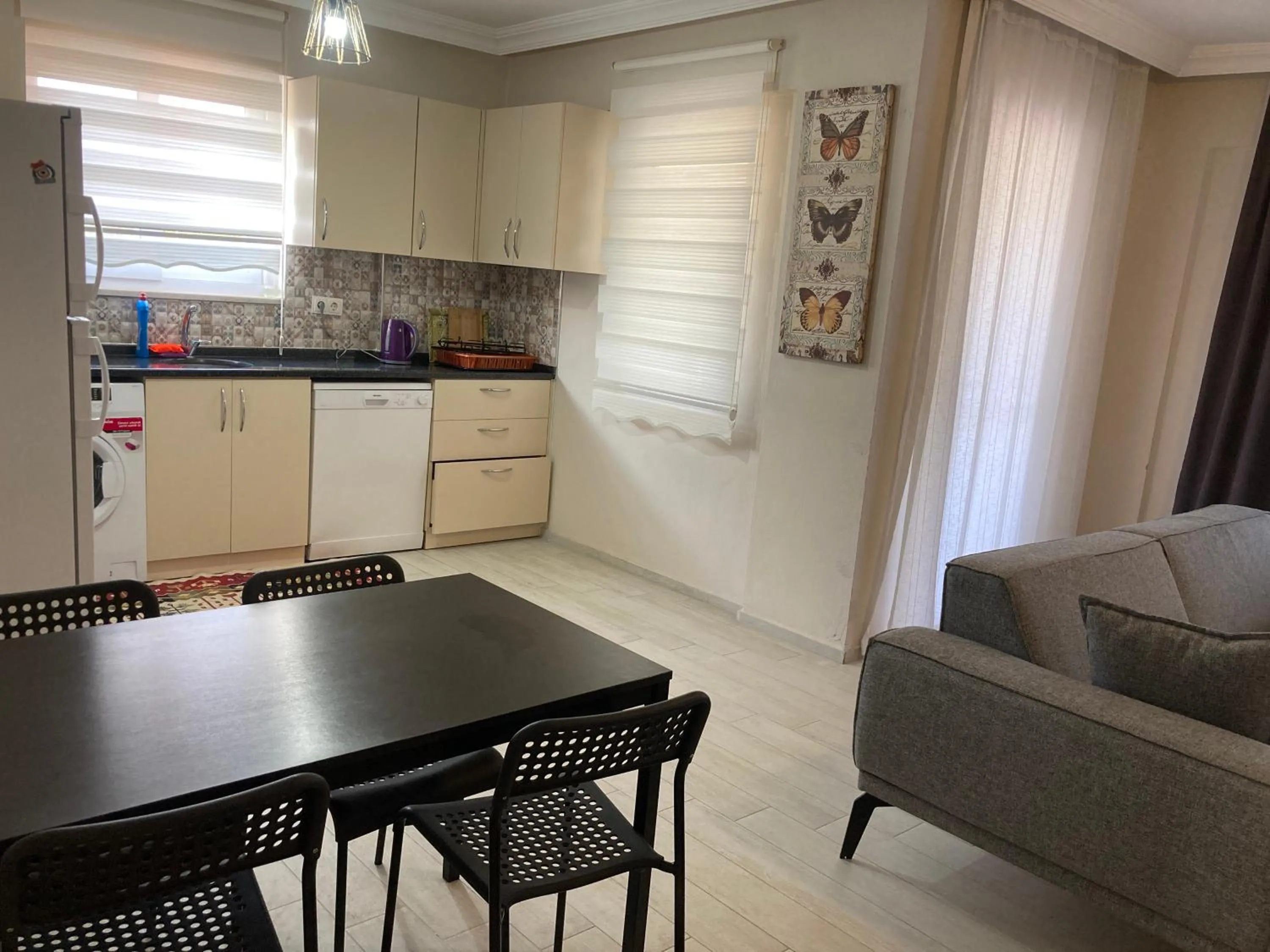 Kitchen or kitchenette in Dalaman Pansiyon & Family rooms