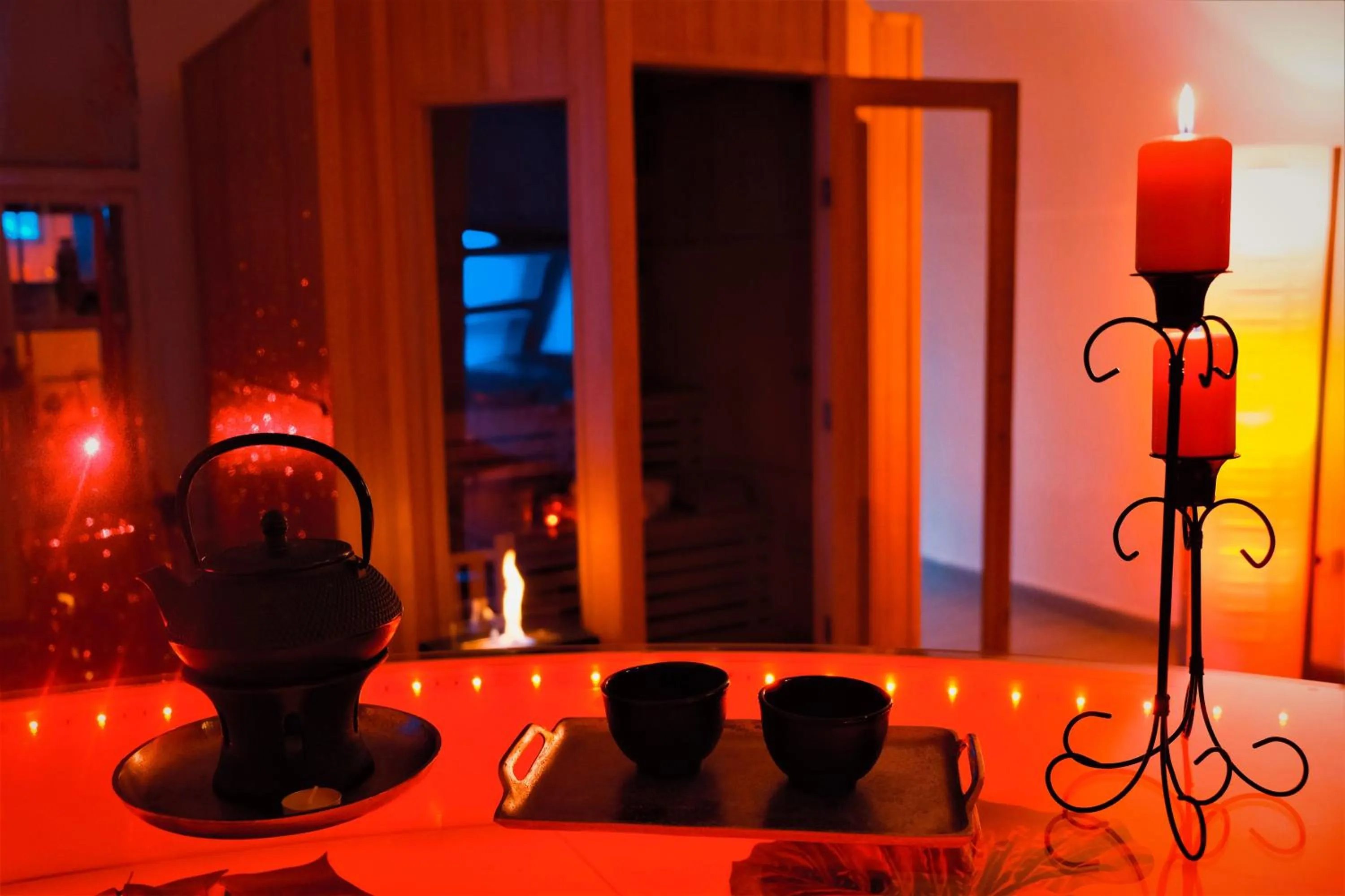 Sauna in Alchimia Luxury Suites